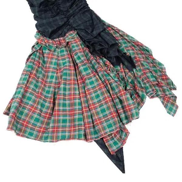Comme des Garcons Comme Des Garcons Green Vintage Plaid Deform Dress Size XS / US 0-2 / IT 36-38 - 6 Thumbnail