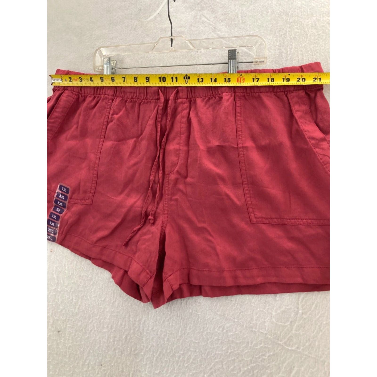 Gap Gap Women's Shorts 2XL Lyocell Pull-On Casual Activewear Summer Red Size 40" / US 18 - 2 Thumbnail