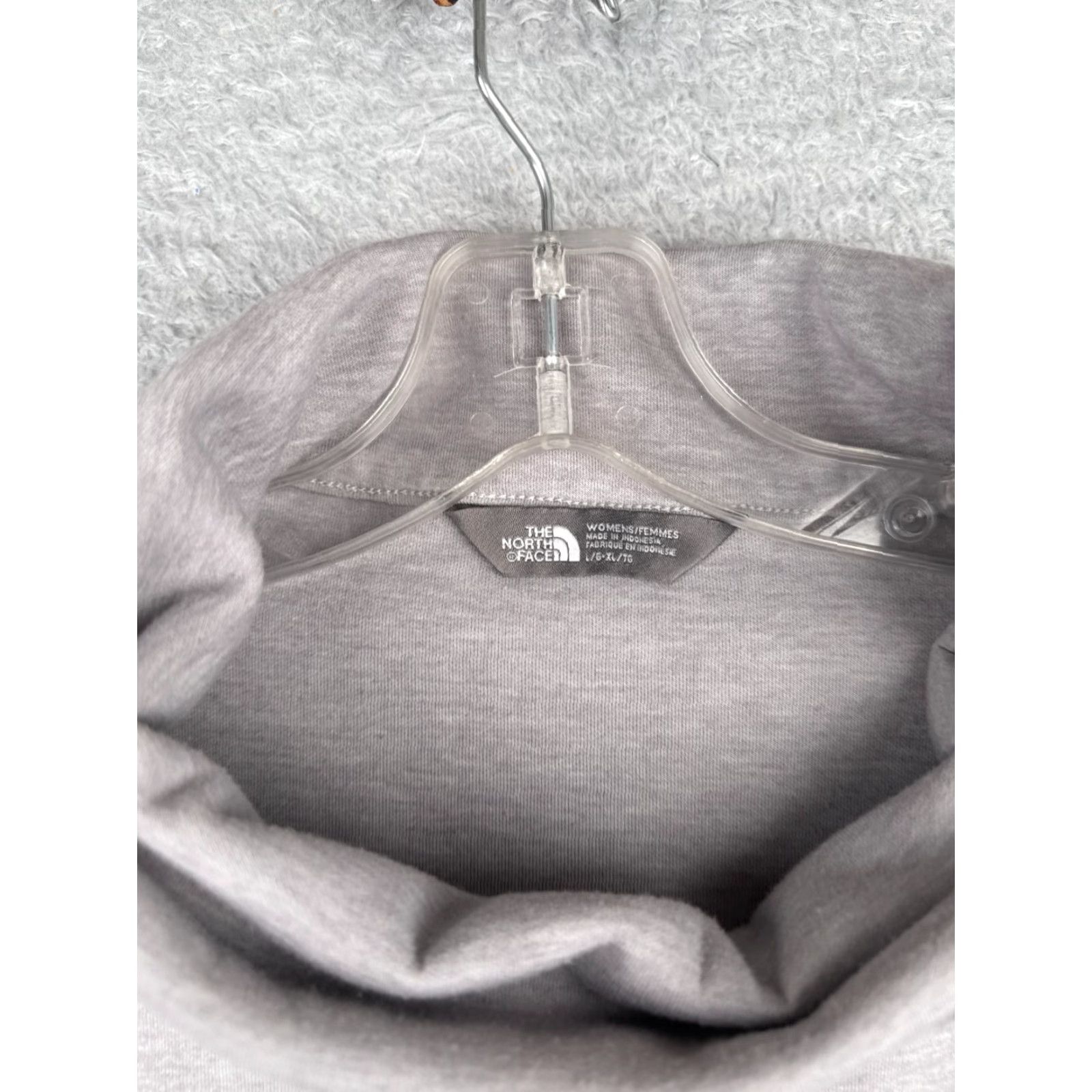 The North Face The North Face Sweater Womens L - Regular Fit Pullover Crew Neck Pockets Gray Jersey Cotton Blend Polyester Knit Knitwear Shirt Size L / US 10 / IT 46 - 6 Thumbnail