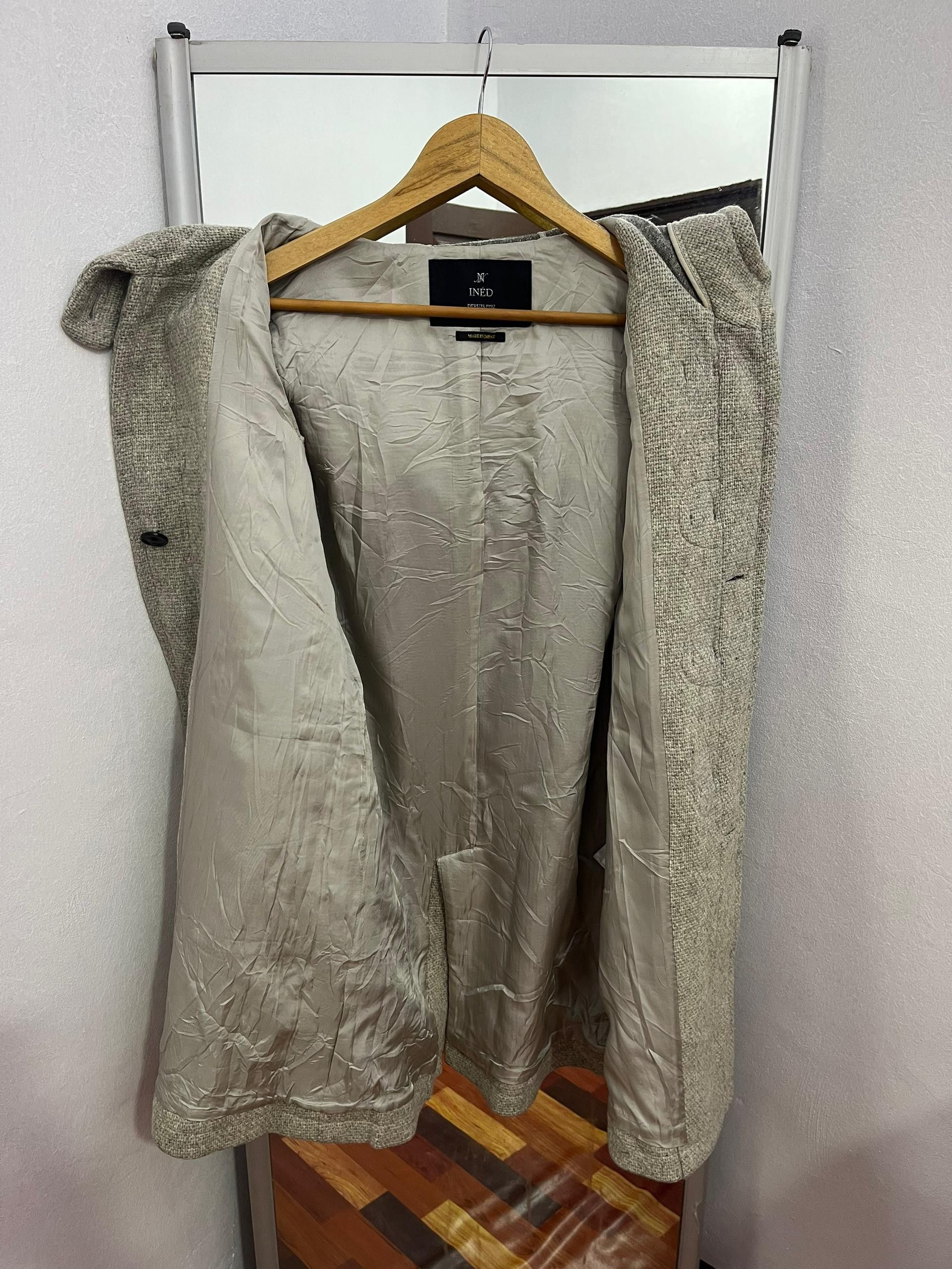 Yohji Yamamoto INED Yohji Yamamoto Japan Wool Hooded Duffle Coat Size S / US 4 / IT 40 - 6 Thumbnail