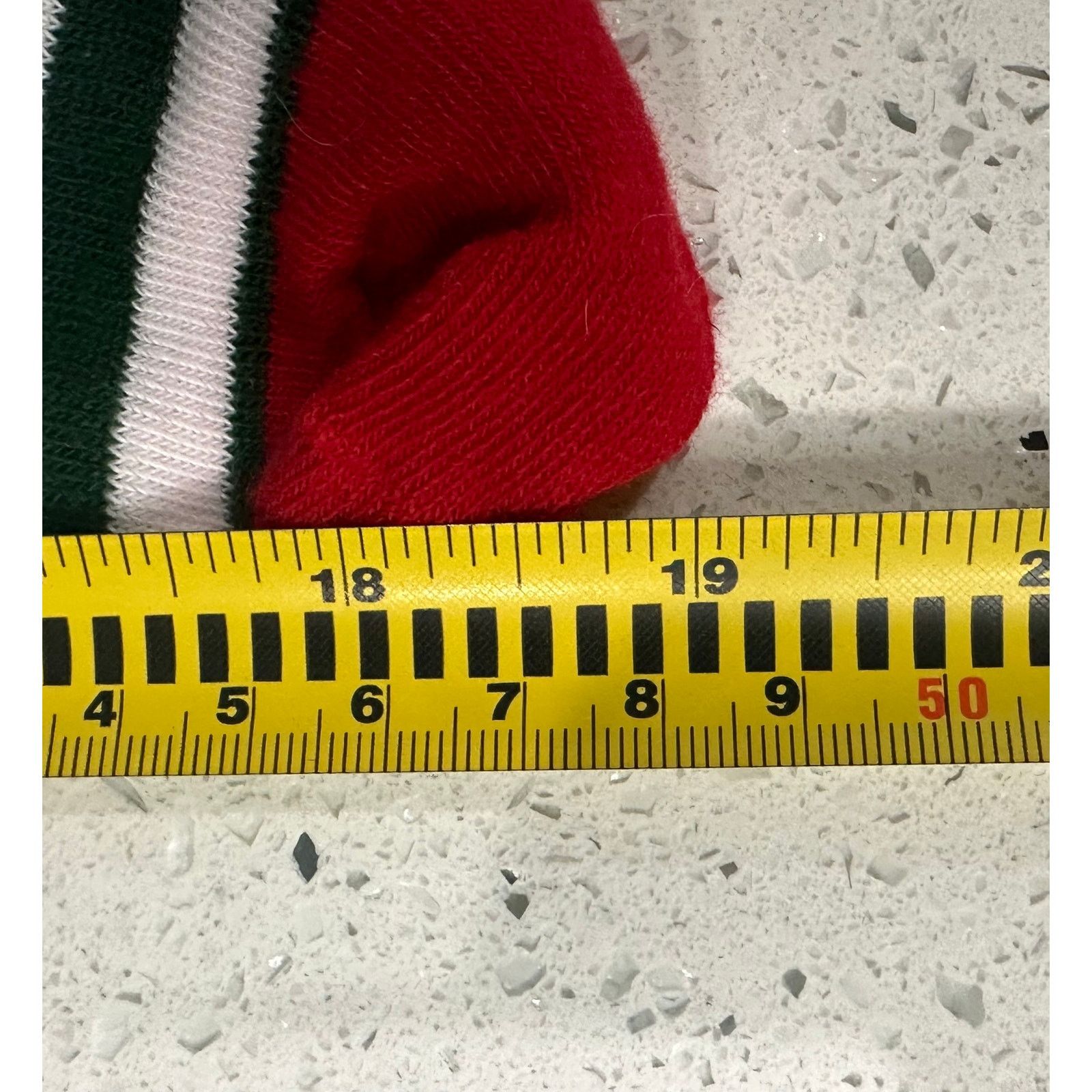 Other ELF SOCKS KNEE HIGH JINGLE BELL CANDY CANE STRIPE RED FUR Size ONE SIZE - 2 Thumbnail