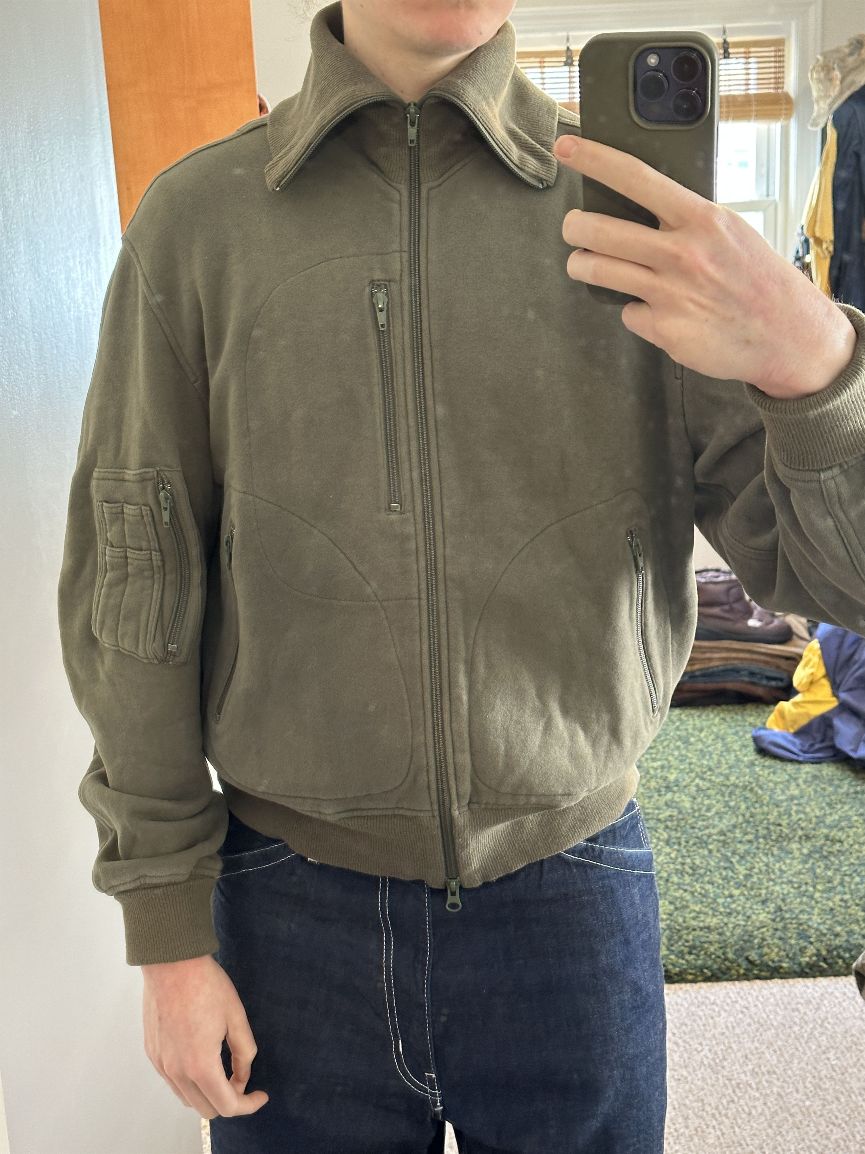 Y's × Y's for Men × Yohji Yamamoto High Neck Soft Cotton Bomber Jacket Size US L / EU 52-54 / 3 - 11 Thumbnail