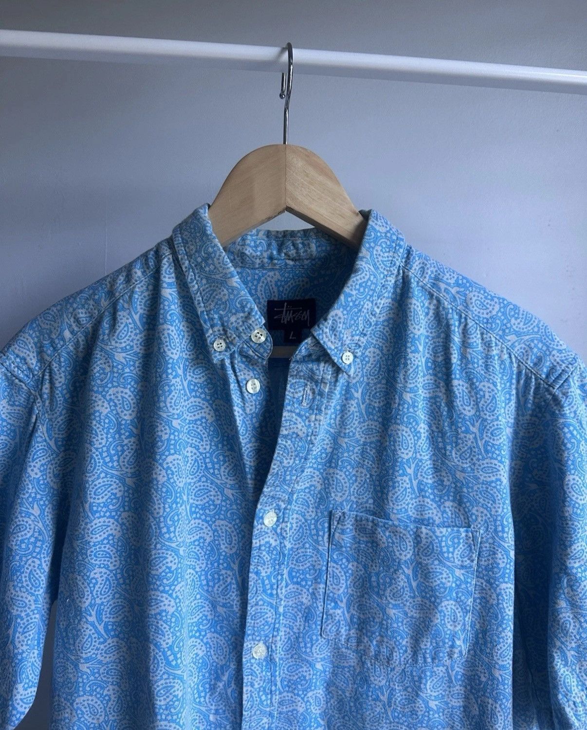 Stussy Stussy paisley made in USA button up y2k Size US L / EU 52-54 / 3 - 6 Thumbnail