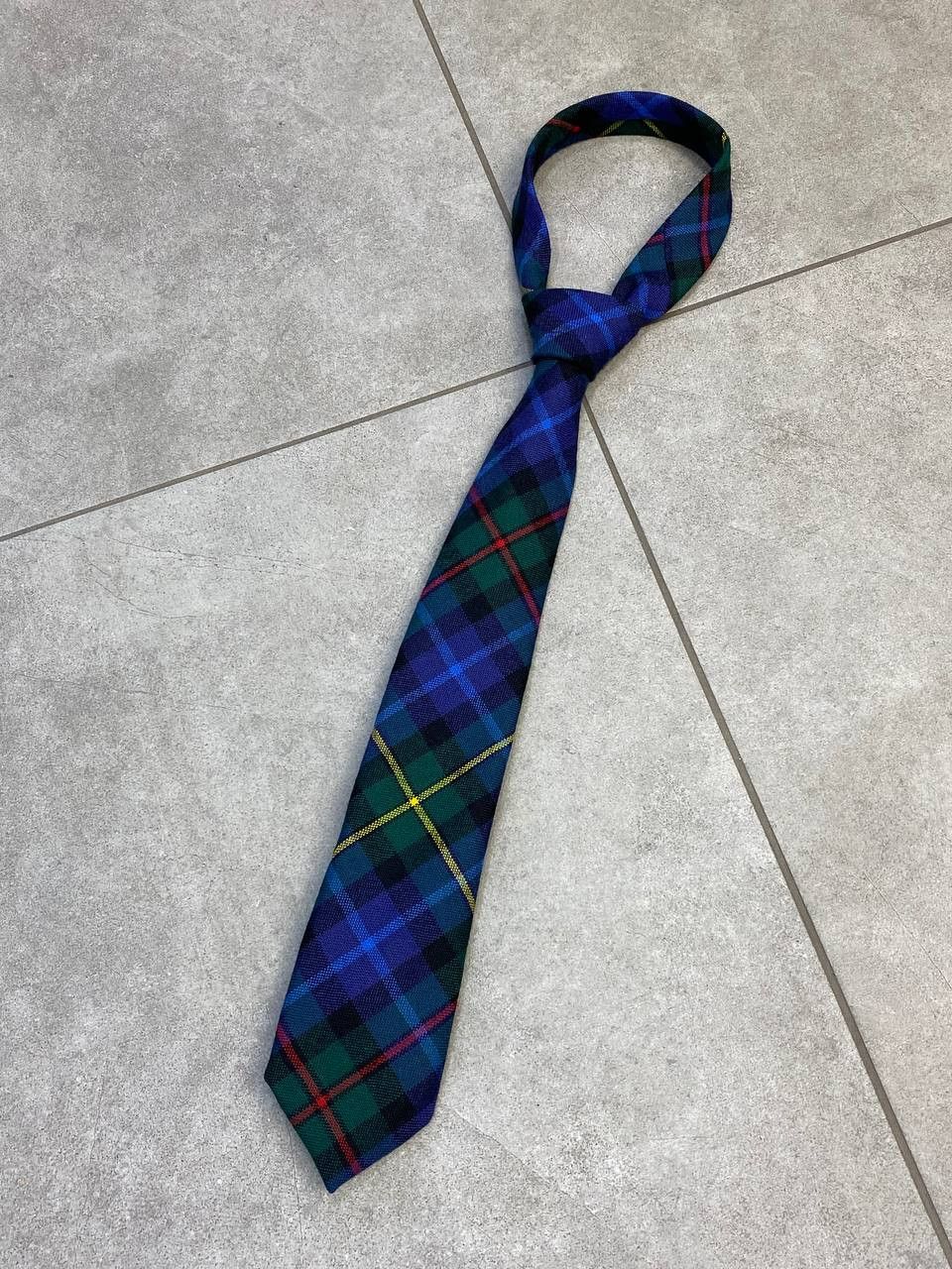 Polo Ralph Lauren Vintage Polo Ralph Lauren Tartan Check Wool Tie Size ONE SIZE - 1 Thumbnail