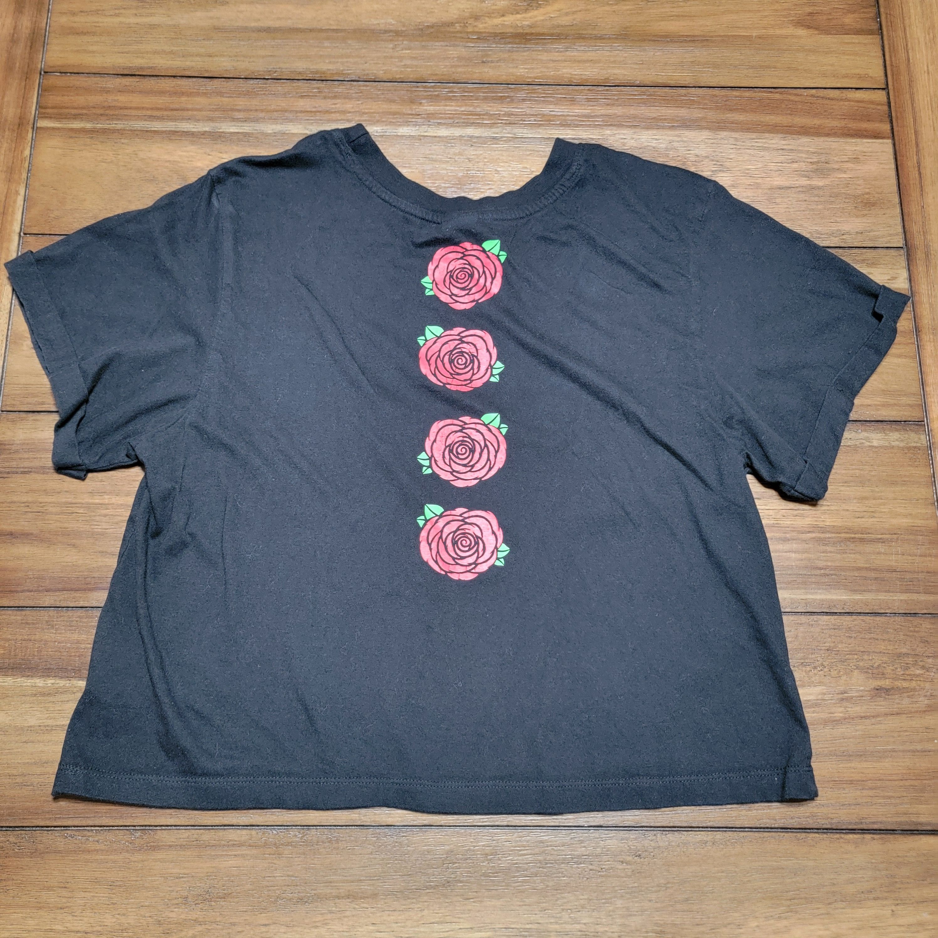 Other Vibe N' SS Crop Tee Sugar Skull & Roses - Size Junior Large Size L / US 10 / IT 46 - 3 Thumbnail