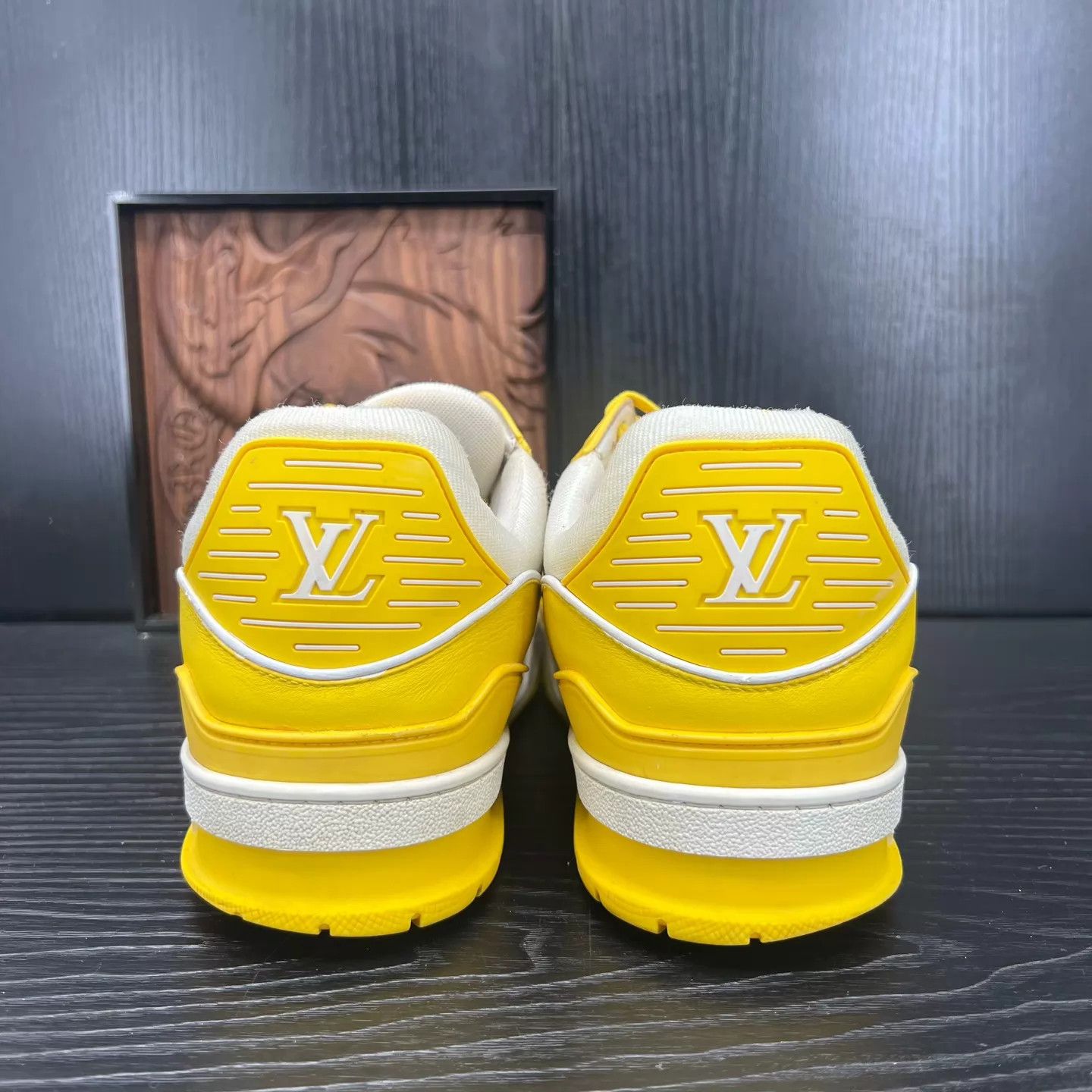 Louis Vuitton LV Trainer White Yellow 44 Size US 11 / EU 44 - 5 Thumbnail