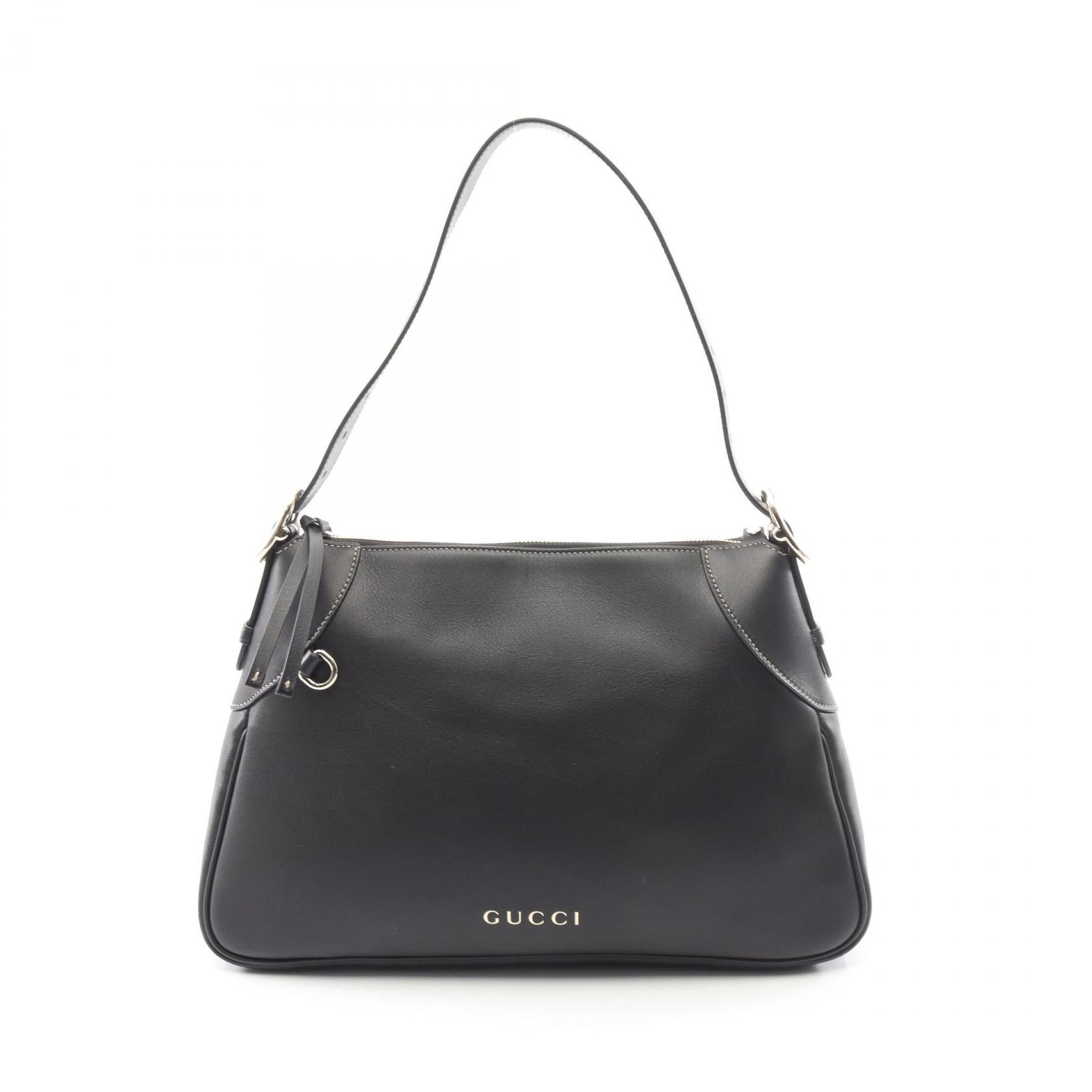 Gucci Gucci Gucci GG Emblem Leather Shoulder Bag Leather Shoulder Bag 815217 DUTY FREE for USA Size ONE SIZE - 1 Thumbnail