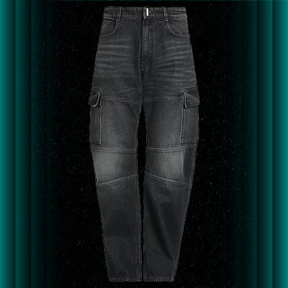 image of Givenchy Ooy1O0124 Denim Pants In Steel Grey, Men's (Size 32)