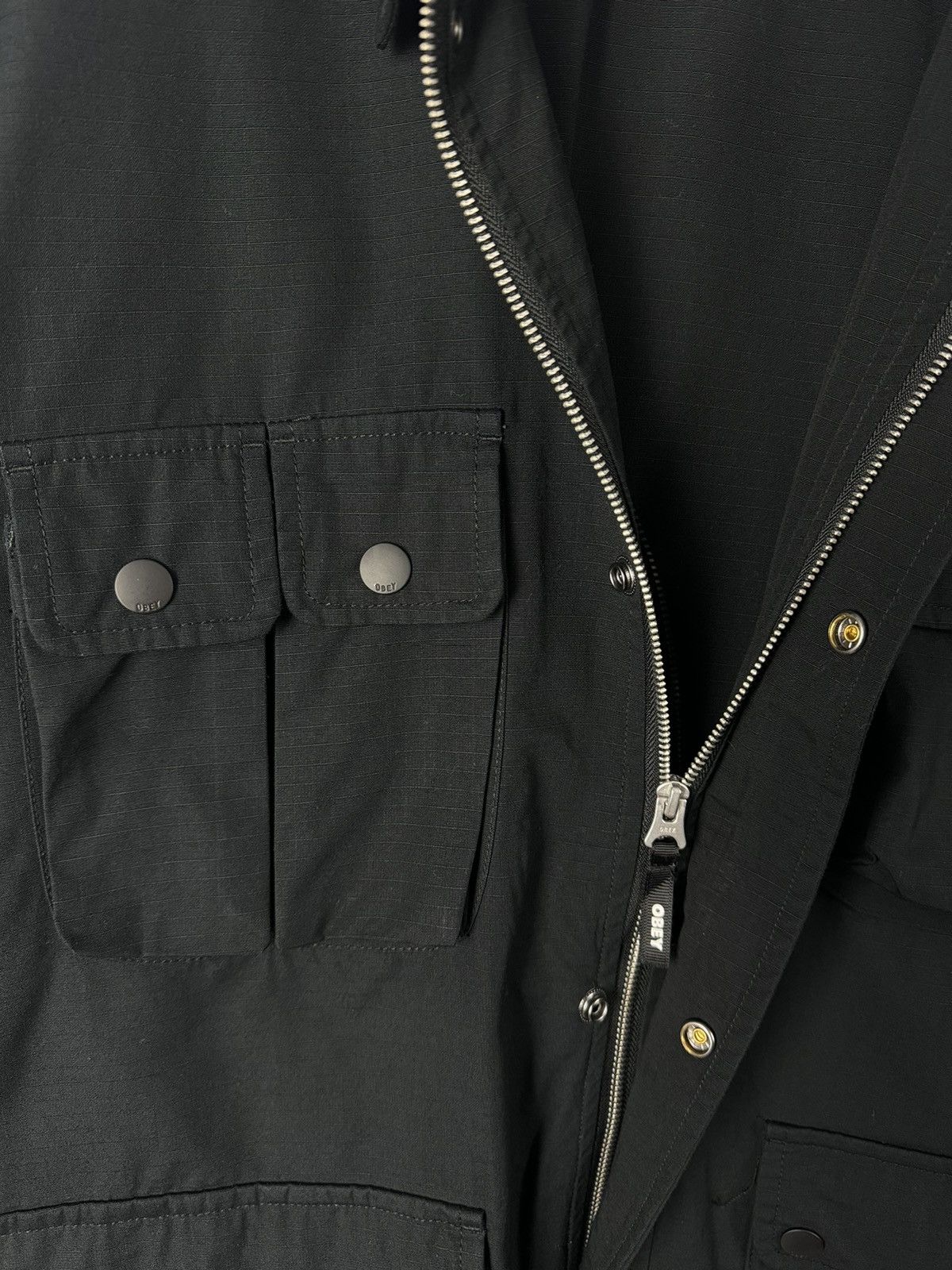 Obey Obey Propaganda Multi Pocket Black Disclose Work Jacket Size US XL / EU 56 / 4 - 6 Thumbnail