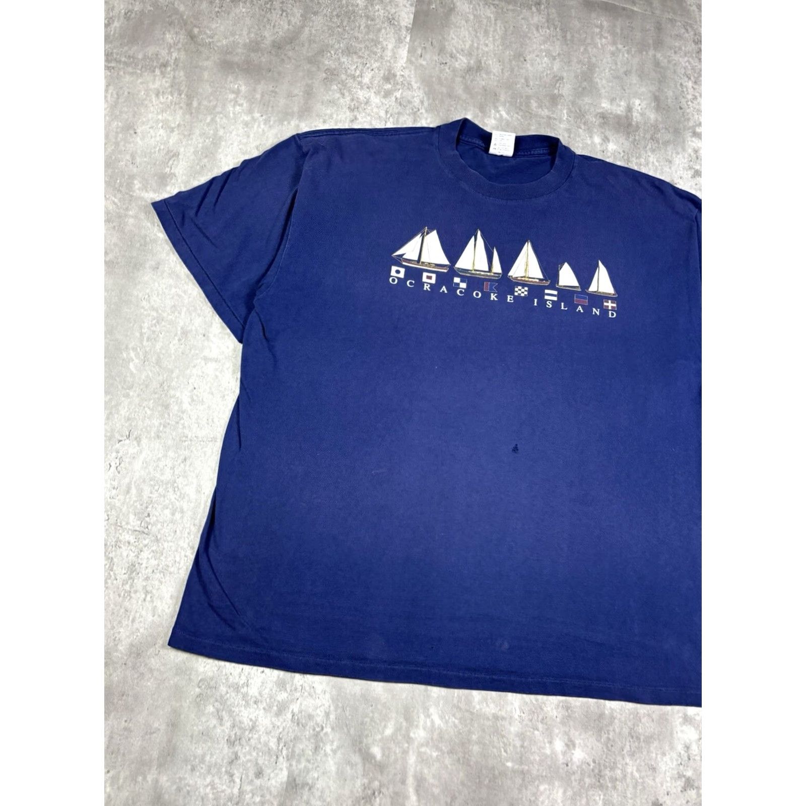 Vintage VINTAGE 90s Ches T-Shirt Graphic Print Crew Neck Short Sleeve Navy Blue 2XL Men Size US XXL / EU 58 / 5 - 2 Thumbnail