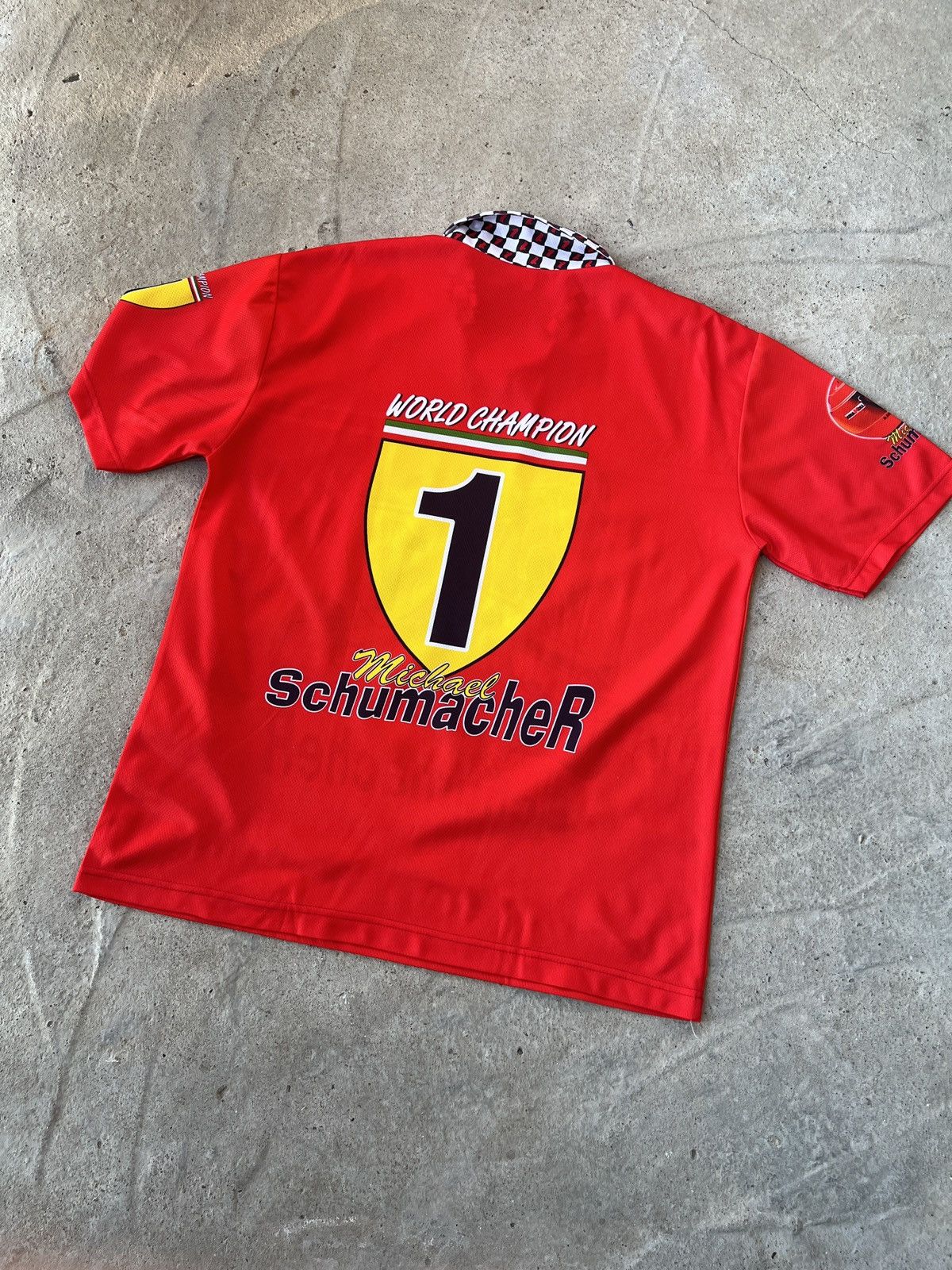 Ferrari Michael Schumacher Vintage Formula 1 Tee Size US XXL / EU 58 / 5 - 3 Thumbnail