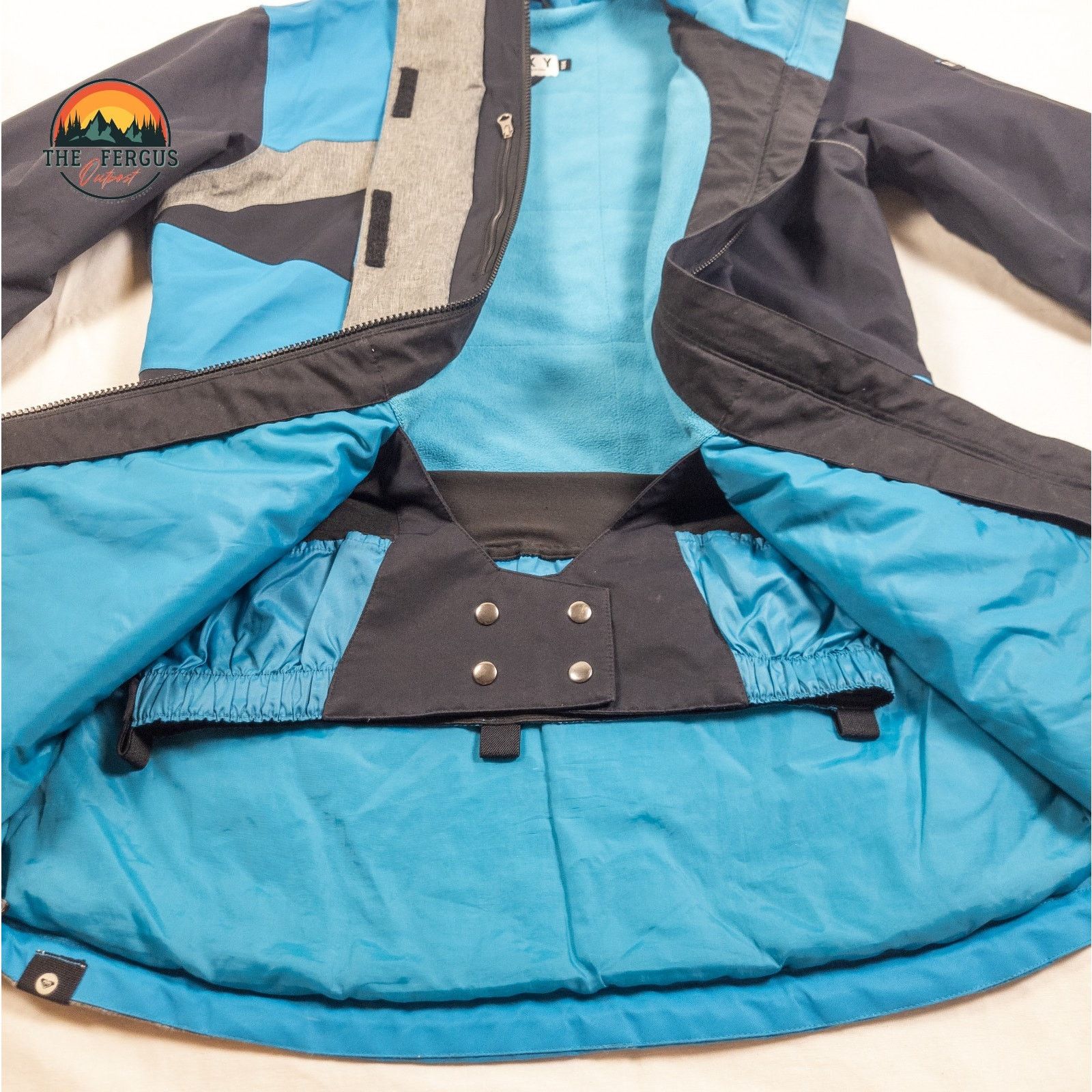 Other Roxy Ski Jacket Long Slim Fit Snowboard Blue Black Sz Small Size S / US 4 / IT 40 - 5 Thumbnail