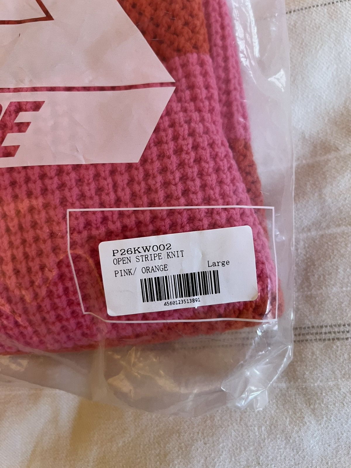 Palace Palace Open Stripe Knit Sweater in Pink / Orange Size Large Size US L / EU 52-54 / 3 - 6 Thumbnail