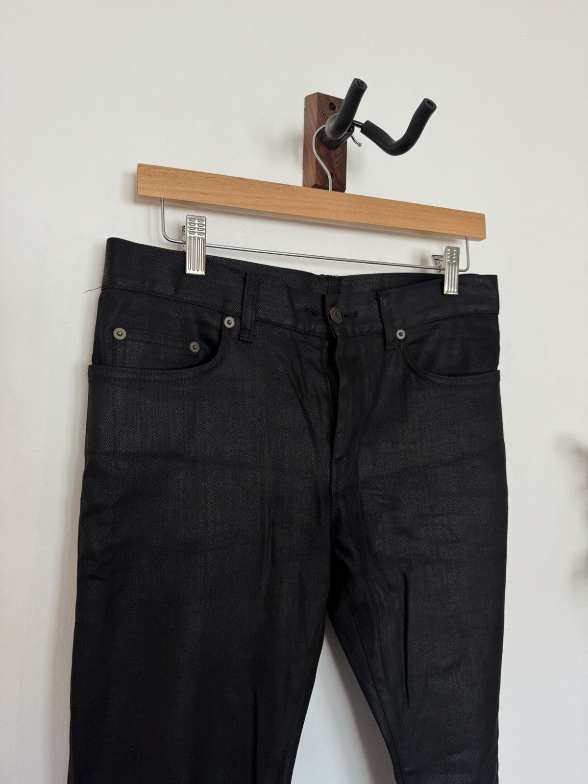 Saint Laurent Paris Fw14 nightrider waxed denim Size US 30 / EU 46 - 2 Thumbnail