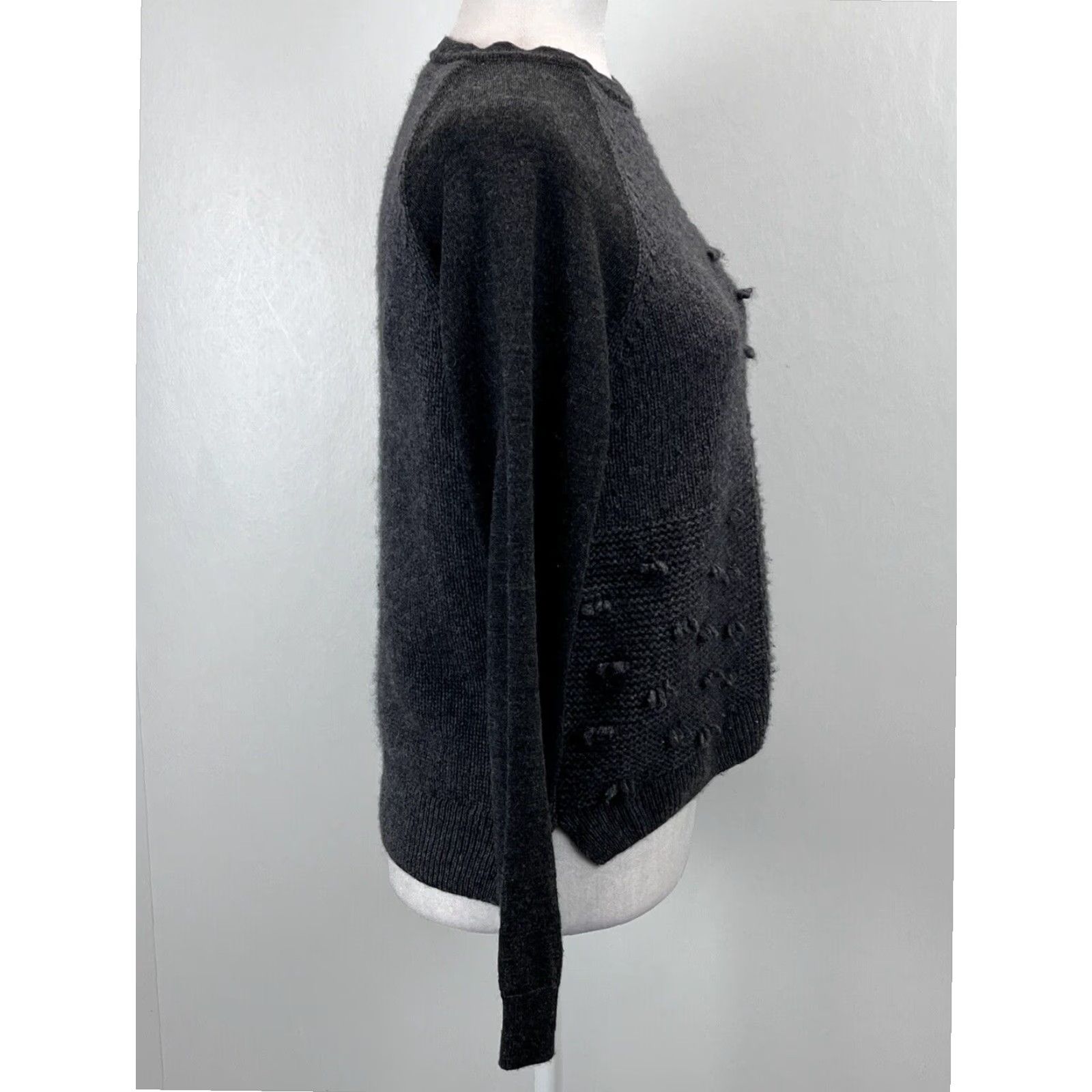 Simone Rocha Simone Rocha Cashmere Blend Crew Neck Sweater Womens Small Gray Size S / US 4 / IT 40 - 4 Thumbnail