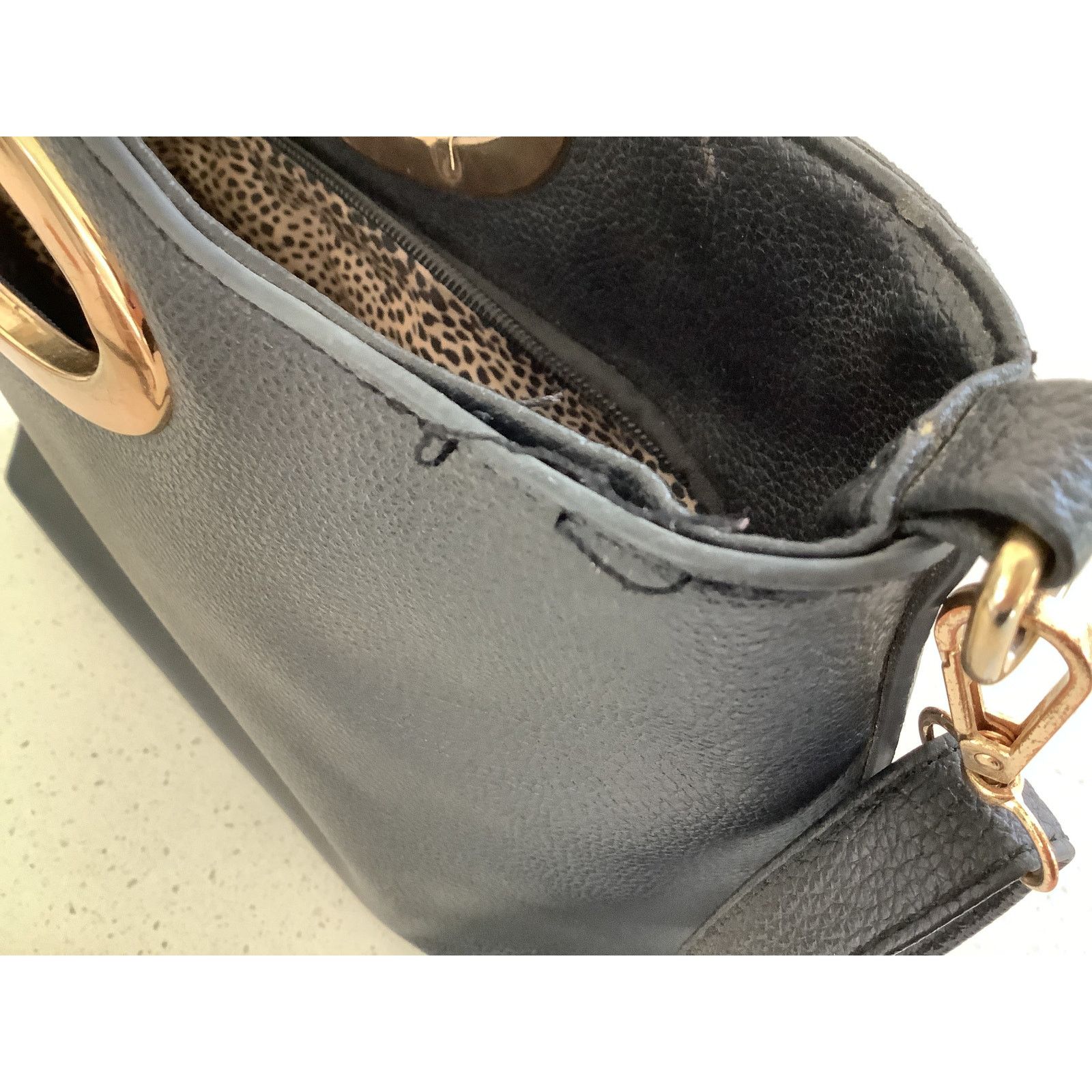 The Sak × Unknown London Black Faux Leather Purse, the Sak Pouch, Coin Pouch, Comb Size ONE SIZE - 7 Thumbnail