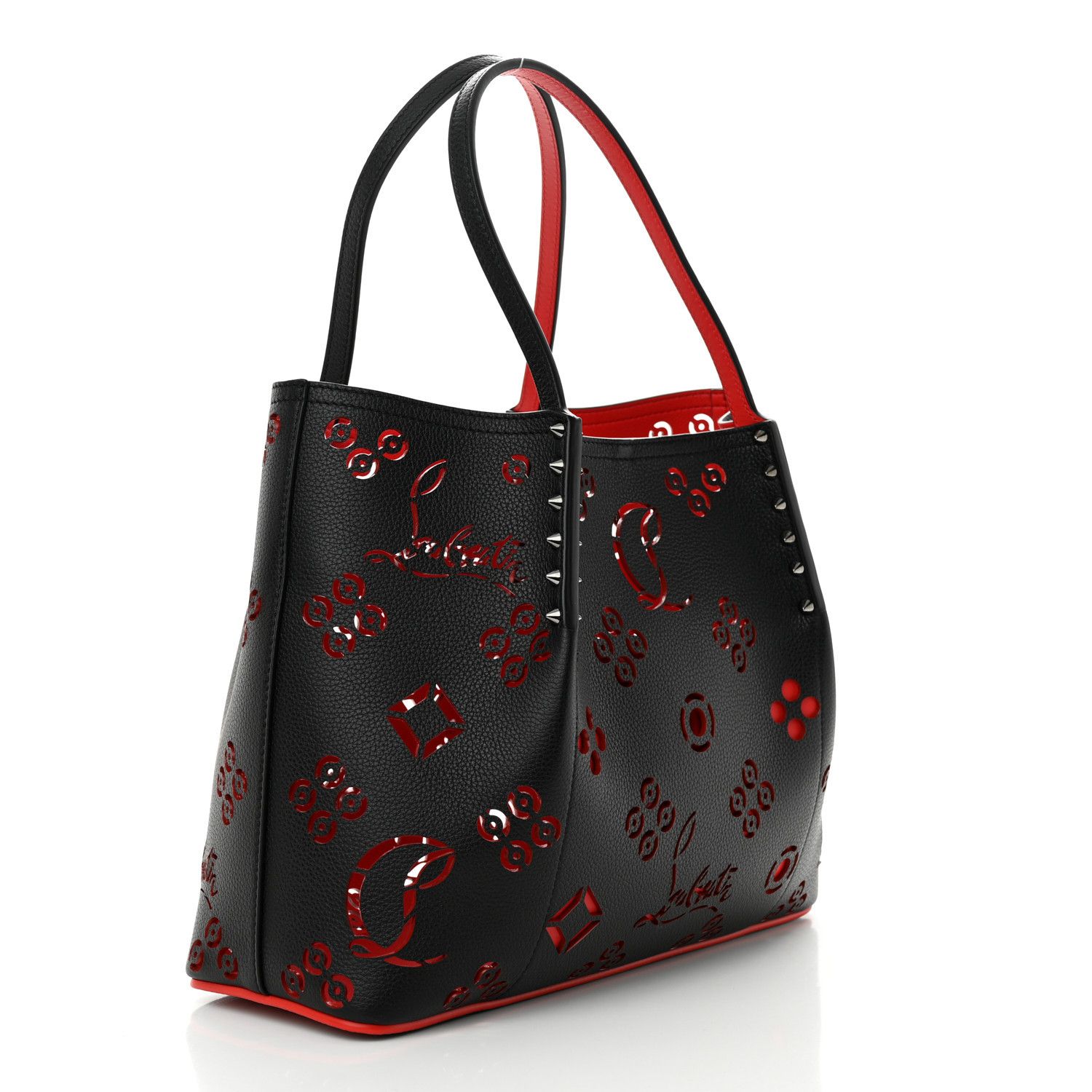 Christian Louboutin o1s1wg110125 Size: OS/Cabarock Spikes Tote Bag in Black Size ONE SIZE - 2 Thumbnail