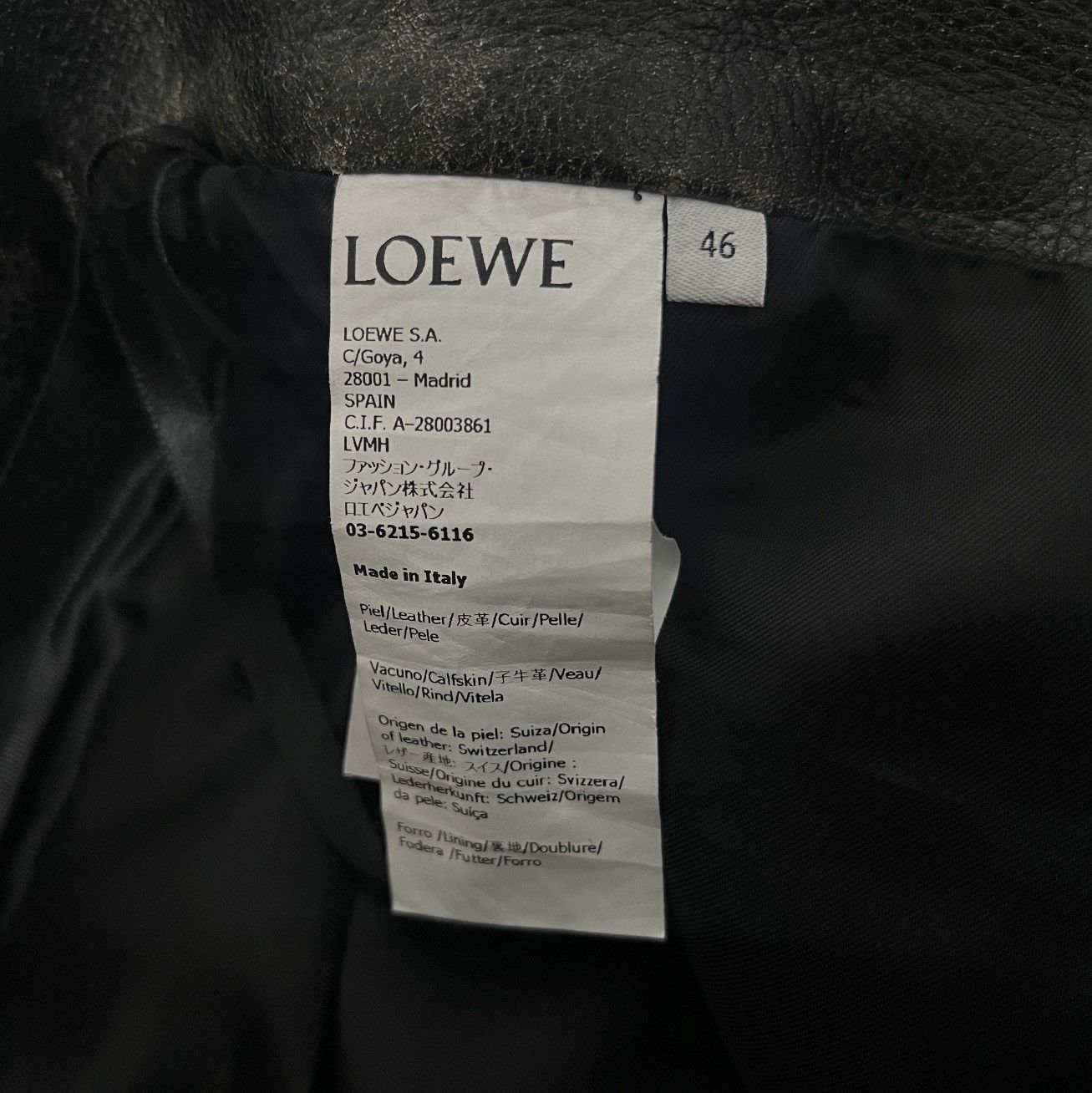 Loewe Loewe Calfskin Nappa Leather Pants Size US 30 / EU 46 - 8 Thumbnail