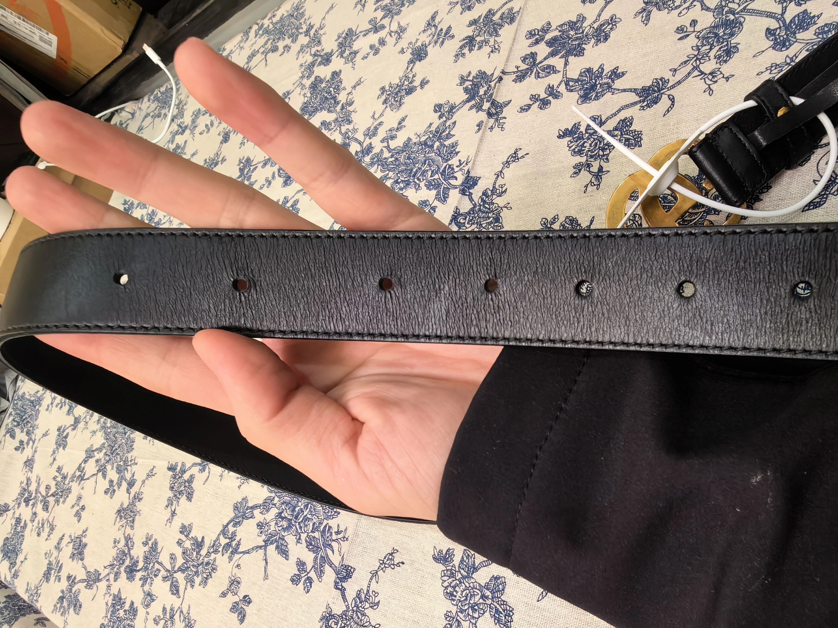 Gucci GUCCI GG Narrow Belt 105cm 3cm Adjustable (Extra Holes) Size ONE SIZE - 5 Thumbnail