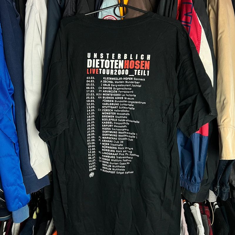Band Tees tshirt Vintage dietotenhosen die toten 2000 XL hosen Size US XL / EU 56 / 4 - 2 Thumbnail