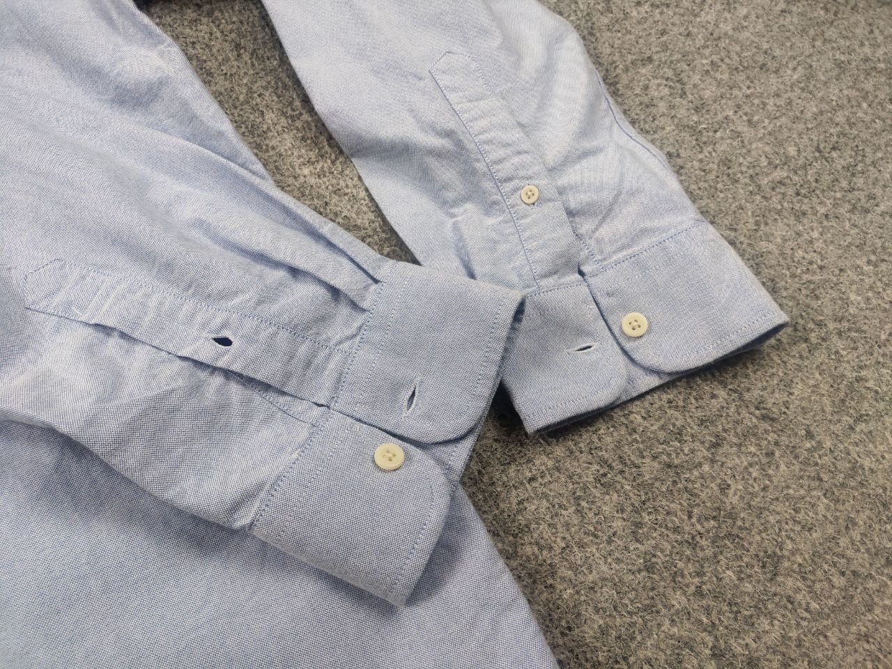 Japanese Brand QR. Design Casual blue Japan style Long sleeve button Shirt Size US L / EU 52-54 / 3 - 6 Thumbnail