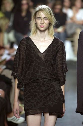 Ann Demeulemeester S/S01 Ann Demeulemeester Printed Dress Size XXS / US 00 / IT 34 - 1 Thumbnail