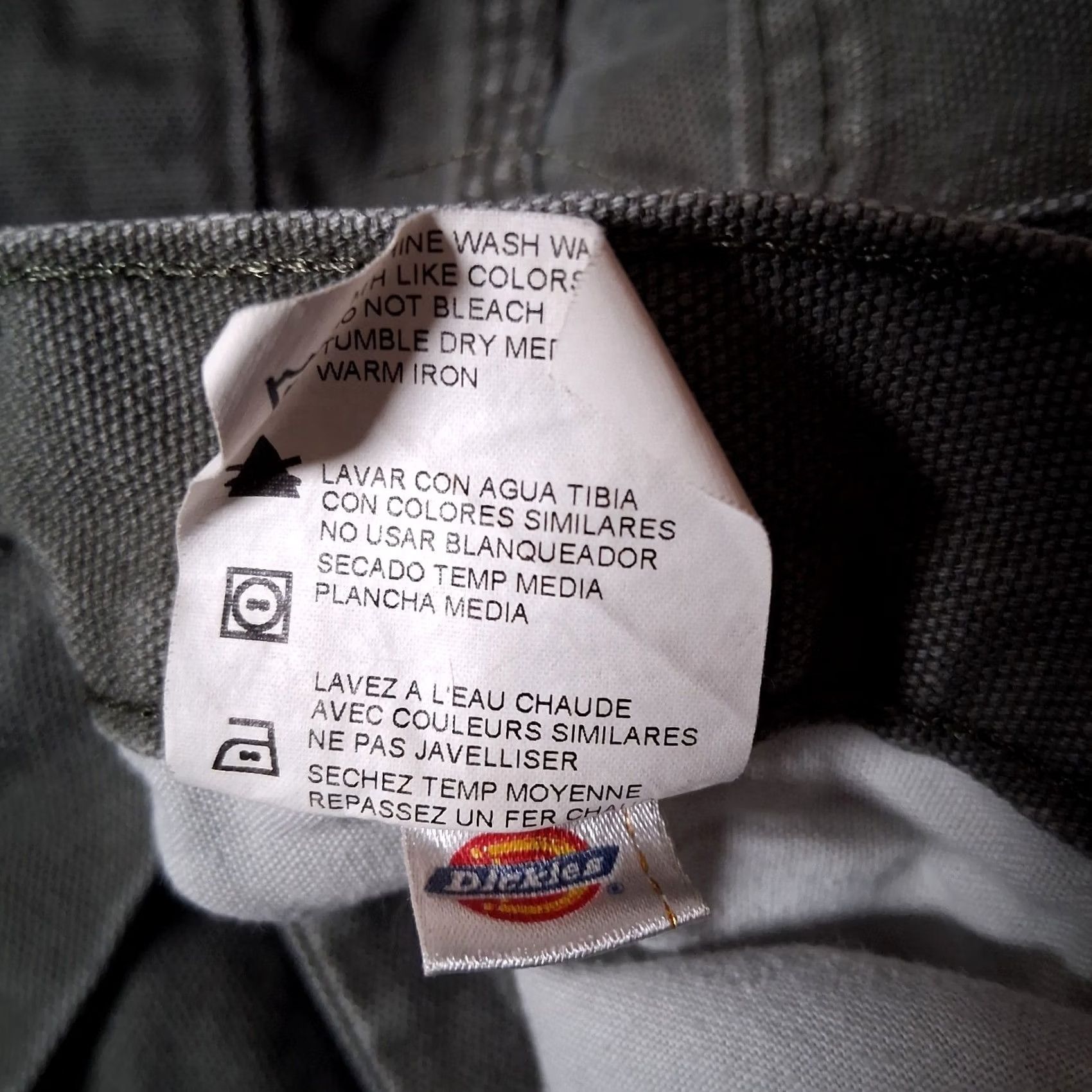 Dickies Dickies Carpenter Pants Men 36x34 Gray Canvas Duck Workwear Pants 5-Pocket Regular Inseam 34 Men Adjustable READ Size US 36 / EU 52 - 4 Thumbnail