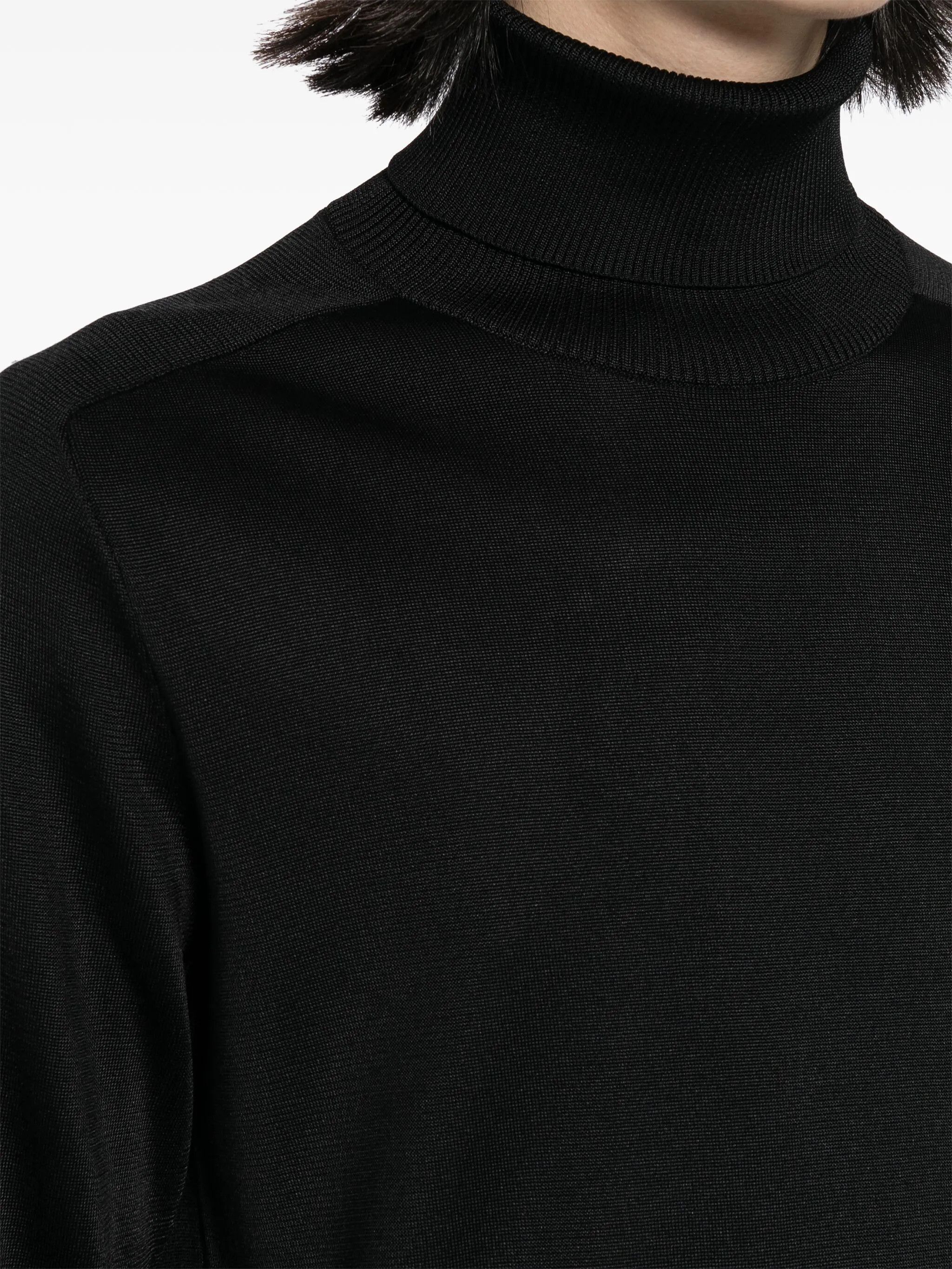 Tom Ford o1w1db10225 KRL020 Rollneck Sweater in Black Size US L / EU 52-54 / 3 - 5 Thumbnail