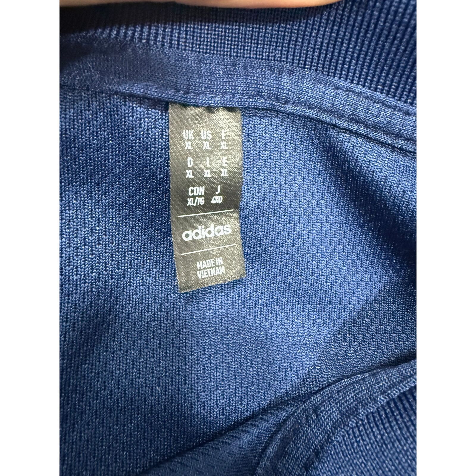 Adidas Adidas Men’s Performance Knit Polo Shirt XL Blue NEW # G638 Size US XL / EU 56 / 4 - 4 Thumbnail
