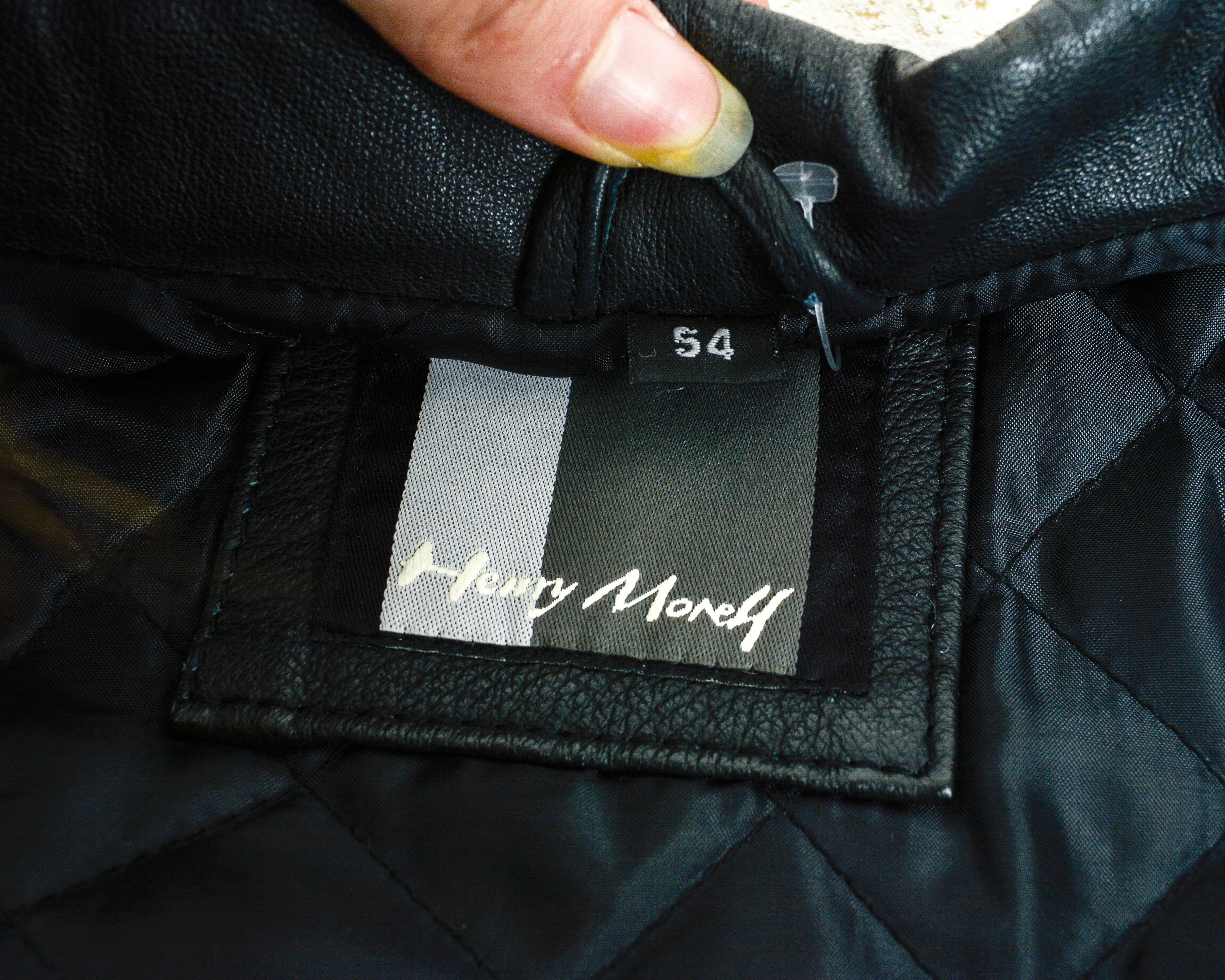 Leather Henry Monell Uk 44 Us Leather Over Coat Jacket XL Biker Size US XL / EU 56 / 4 - 6 Thumbnail