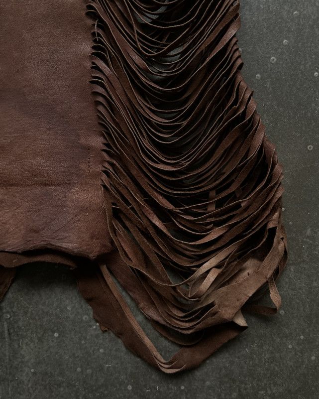 Share Spirit Homme SHARE SPIRIT Early Gemstone Fringe Leather Vest Size US M / EU 48-50 / 2 - 4 Thumbnail