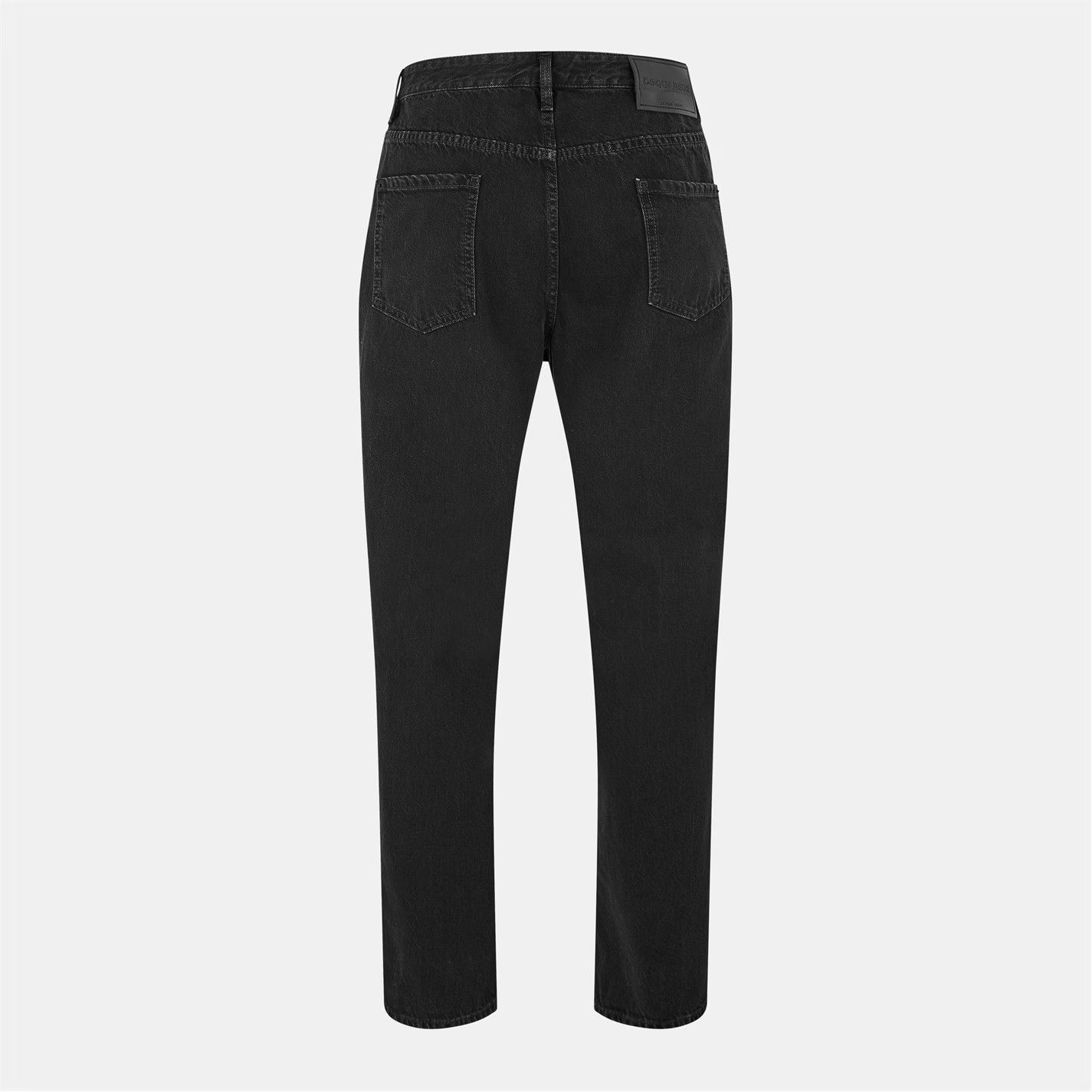 Dsquared2 o1g2r1mq0426 Relaxed Fit Wide Leg Jeans in Black Size US 34 / EU 50 - 2 Thumbnail