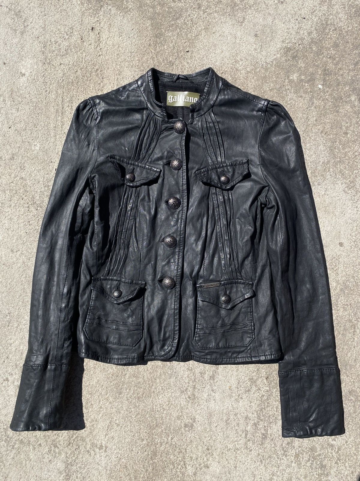 John Galliano John Galliano Vintage Leather Jacket Size M / US 6-8 / IT 42-44 - 2 Thumbnail