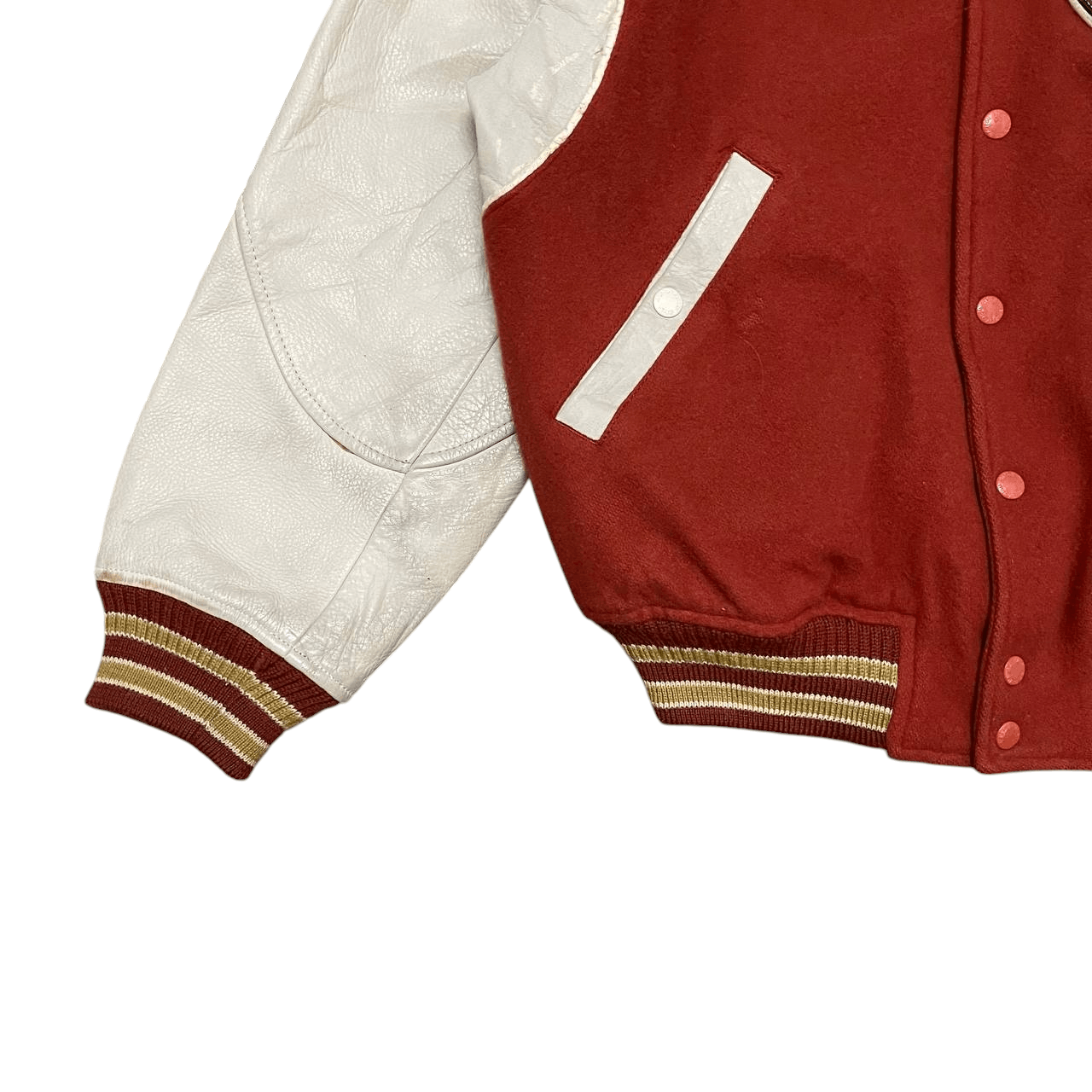 Japanese Brand Vintage Men's Ba-Tsu Varsity Jacket with Patches Size US M / EU 48-50 / 2 - 5 Thumbnail