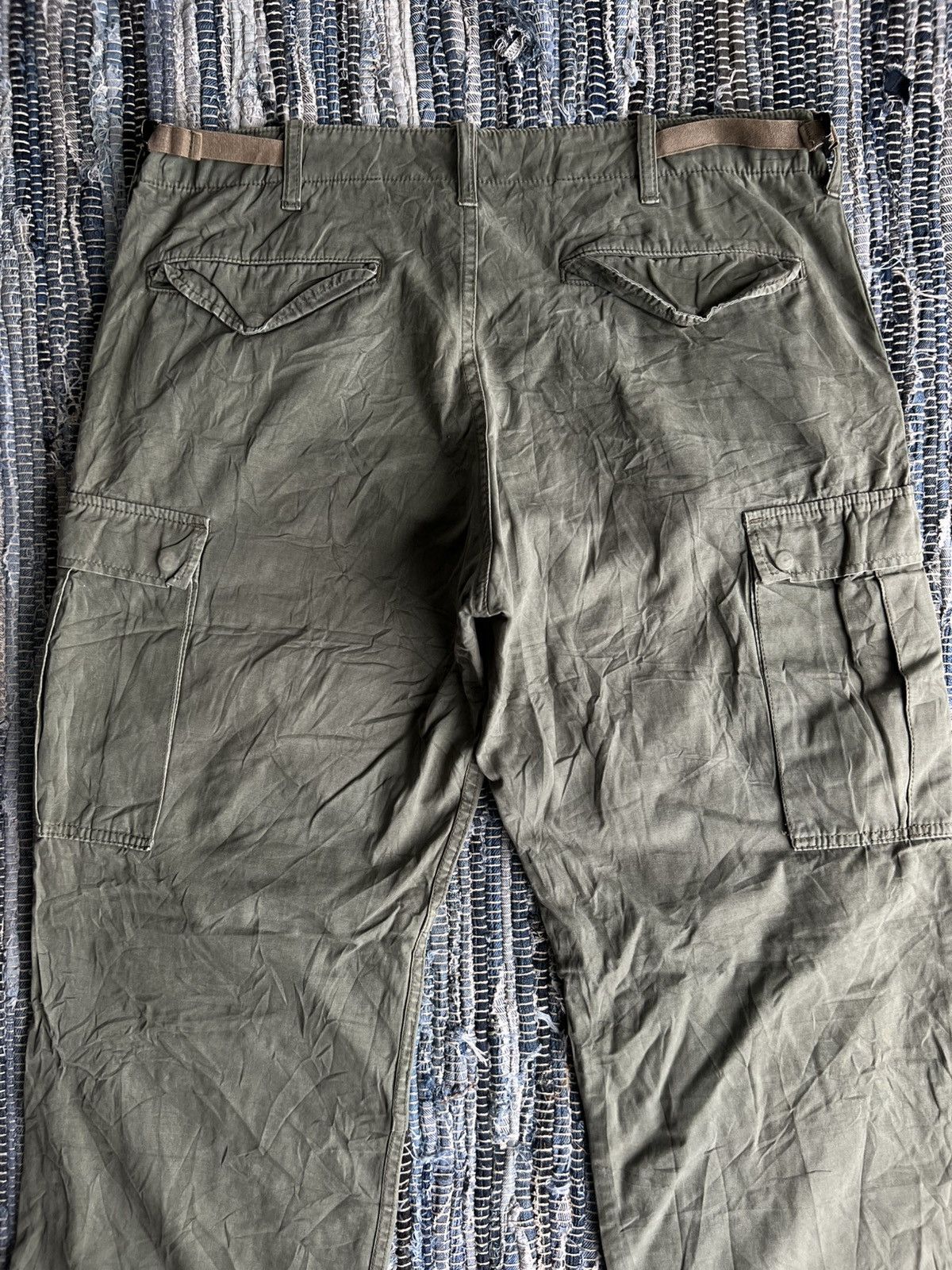 FOB Factory Vtg M-65 Cargo Combat Pants Ripstop Herringbone FOB Factory Size US 34 / EU 50 - 7 Thumbnail