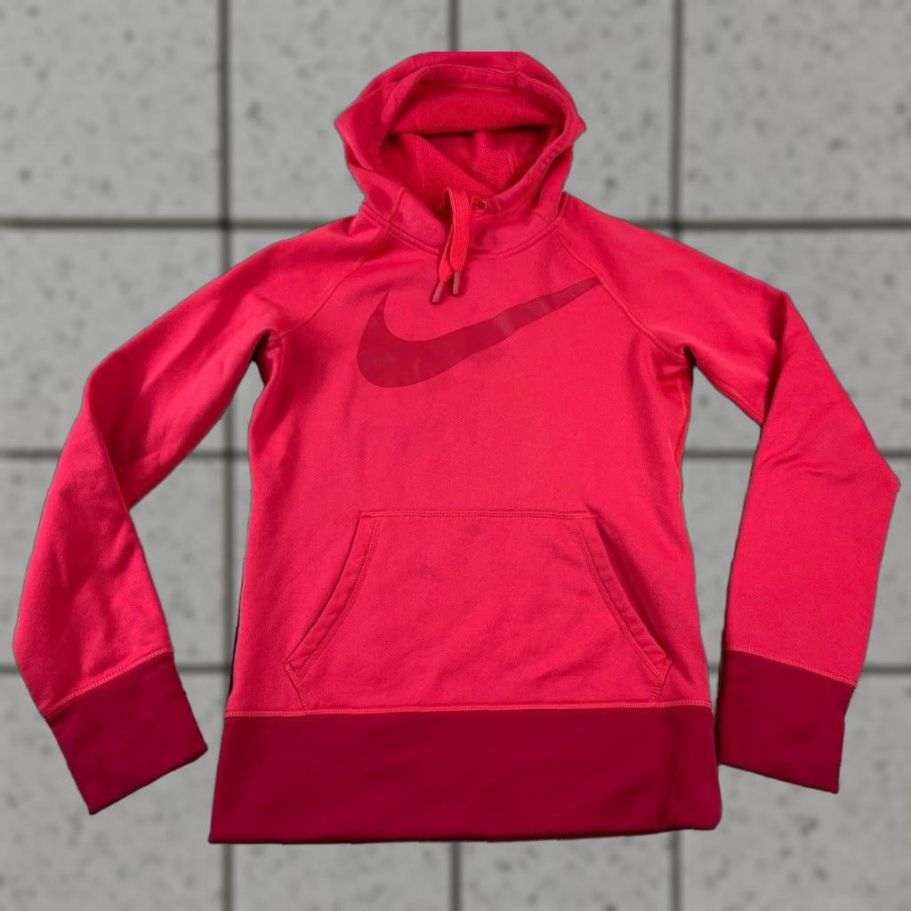 Nike VINTAGE Womens Nike Therma Pullover Hoodie XS Pink Womens XS Pink Nike Therma Pullover Hoodie Sport Activewear Girls/ Womens Size XS / US 0-2 / IT 36-38 - 1 Thumbnail