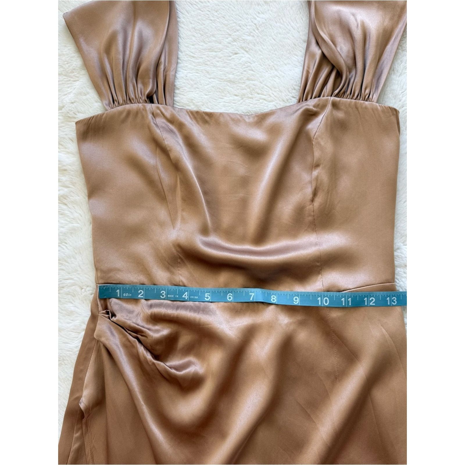 Reformation NEW!!! Reformation mini gold silk dress size 6 US Size M / US 6-8 / IT 42-44 - 11 Thumbnail