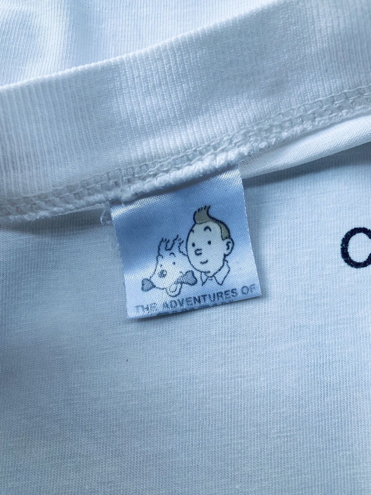Vintage Vintage Tintin The Adventures Back Print Distressed Tees Size US L / EU 52-54 / 3 - 12 Thumbnail