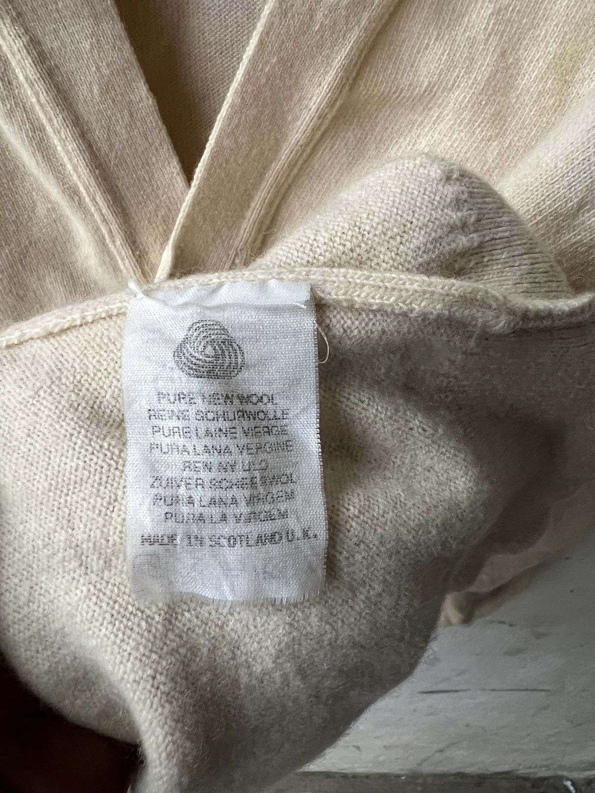 Burberry × Vintage 80s Burberry Wool Cardigan Size US L / EU 52-54 / 3 - 7 Thumbnail
