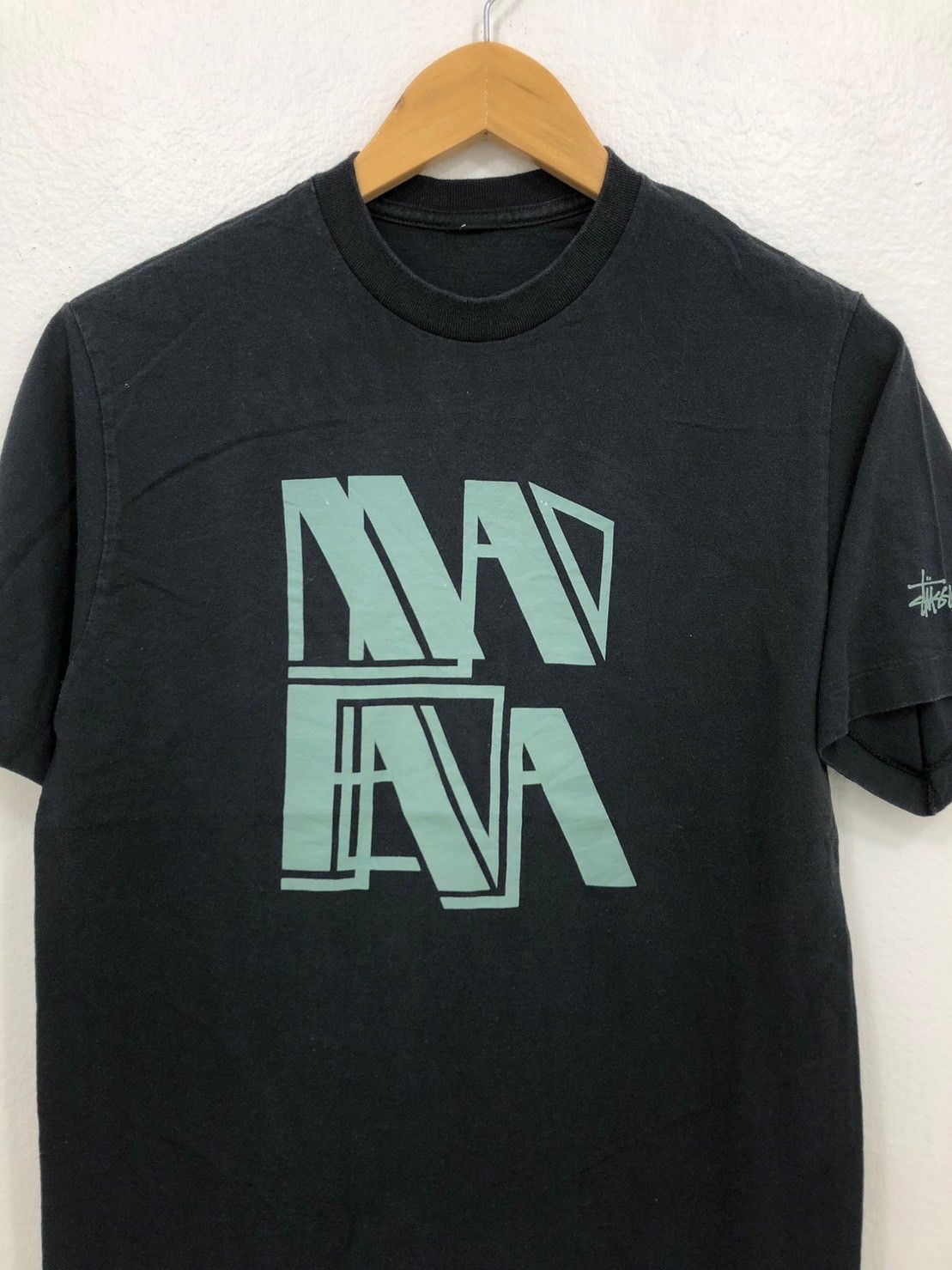 Vintage 90's STUSSY Shirt Big Logo wts01
