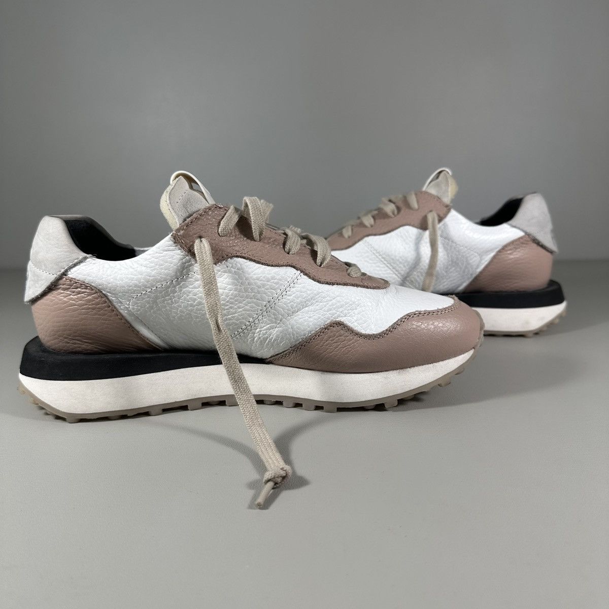 P448 P448 Cancun White / Rose Leather Sneakers Size US 8 / IT 38 - 5 Thumbnail