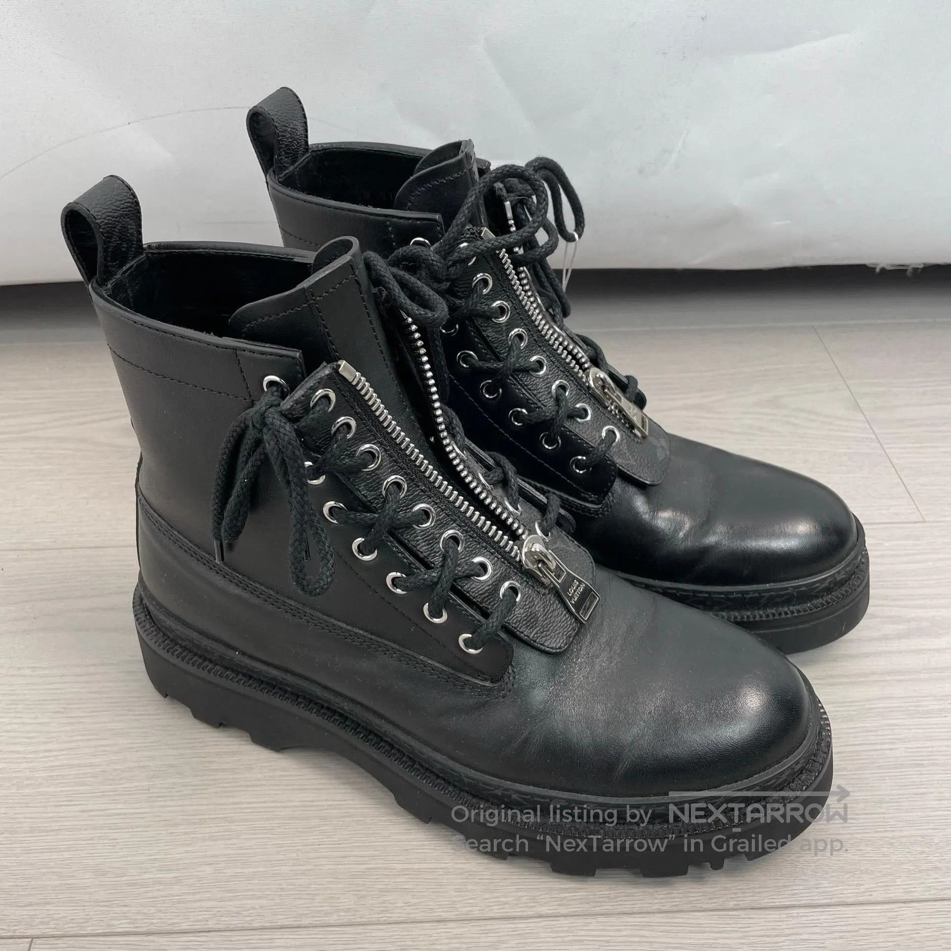 Louis Vuitton Louis Vuitton Black silver buckle leather shoes| Size US 6.5 / EU 39-40 - 7 Thumbnail