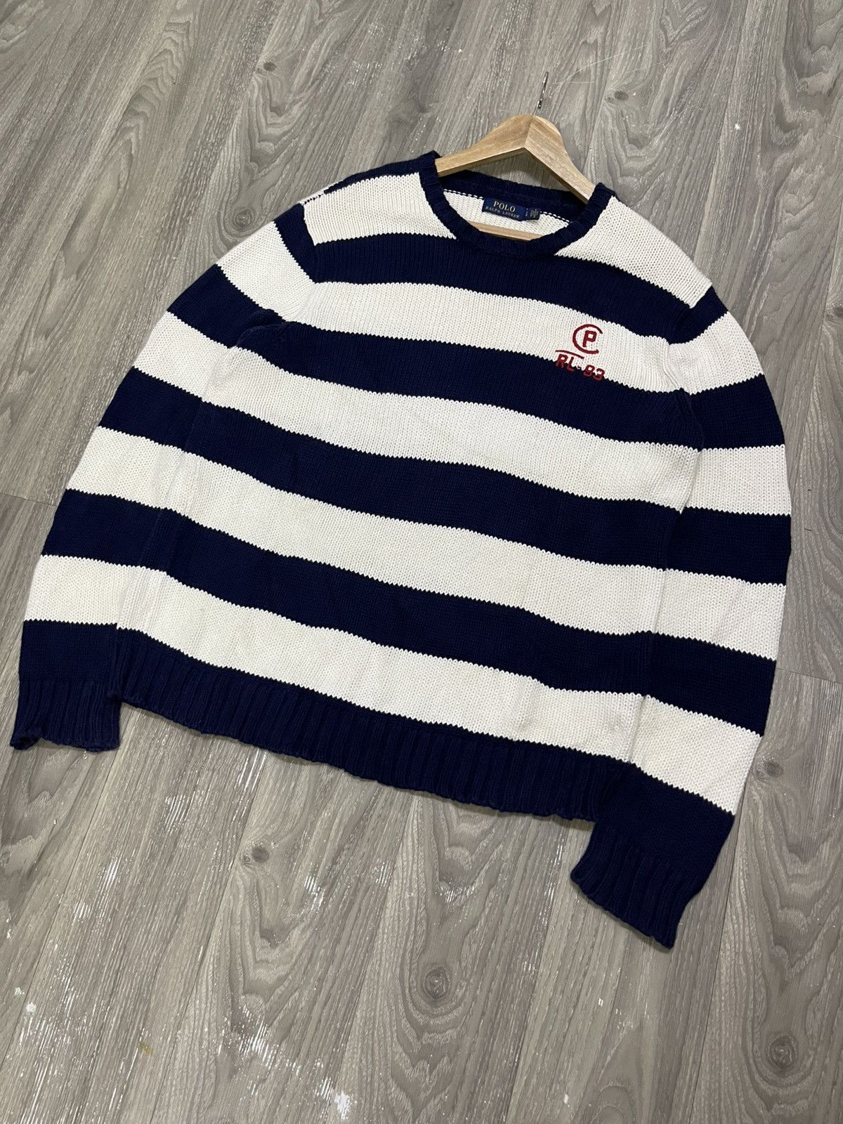 Polo Ralph Lauren Polo Ralph Lauren CP RL-93 Knitted Jumper (L) Size US L / EU 52-54 / 3 - 6 Thumbnail