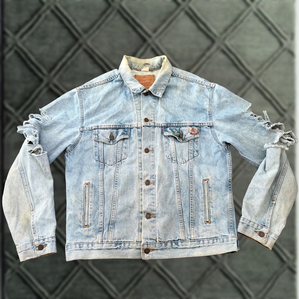 Levi's VINTAGE Levi's Denim Jacket Trucker Iron Maiden Size US L / EU 52-54 / 3 - 1 Thumbnail
