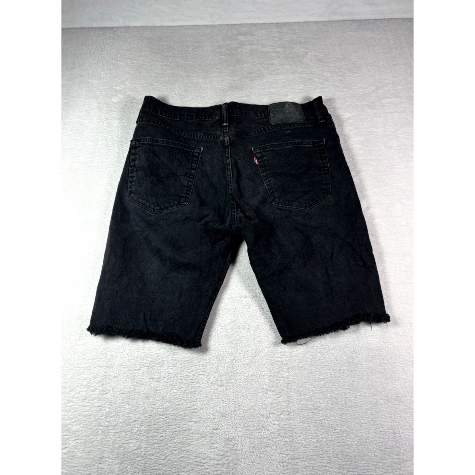 Levi's VTG Levi's 511 Jeans Shorts Mens 34x30 Black Denim Cotton Elastane Zip Pocket Slim Tapered 30in Inseam 511 Model 90s Classic Size US 34 / EU 50 - 2 Thumbnail