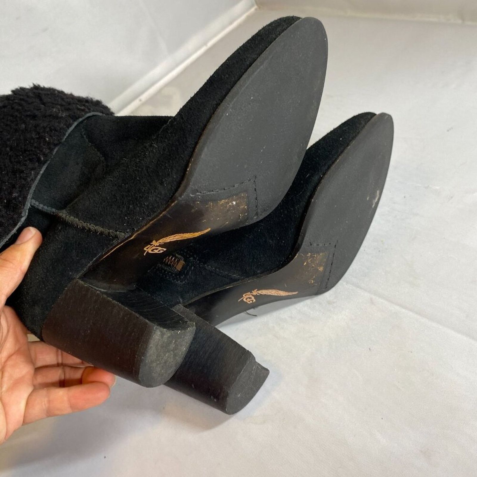 Ugg UGG Boots Charlee Ankle Boots Stacked Heel Wool Size US 7 / IT 37 - 4 Thumbnail