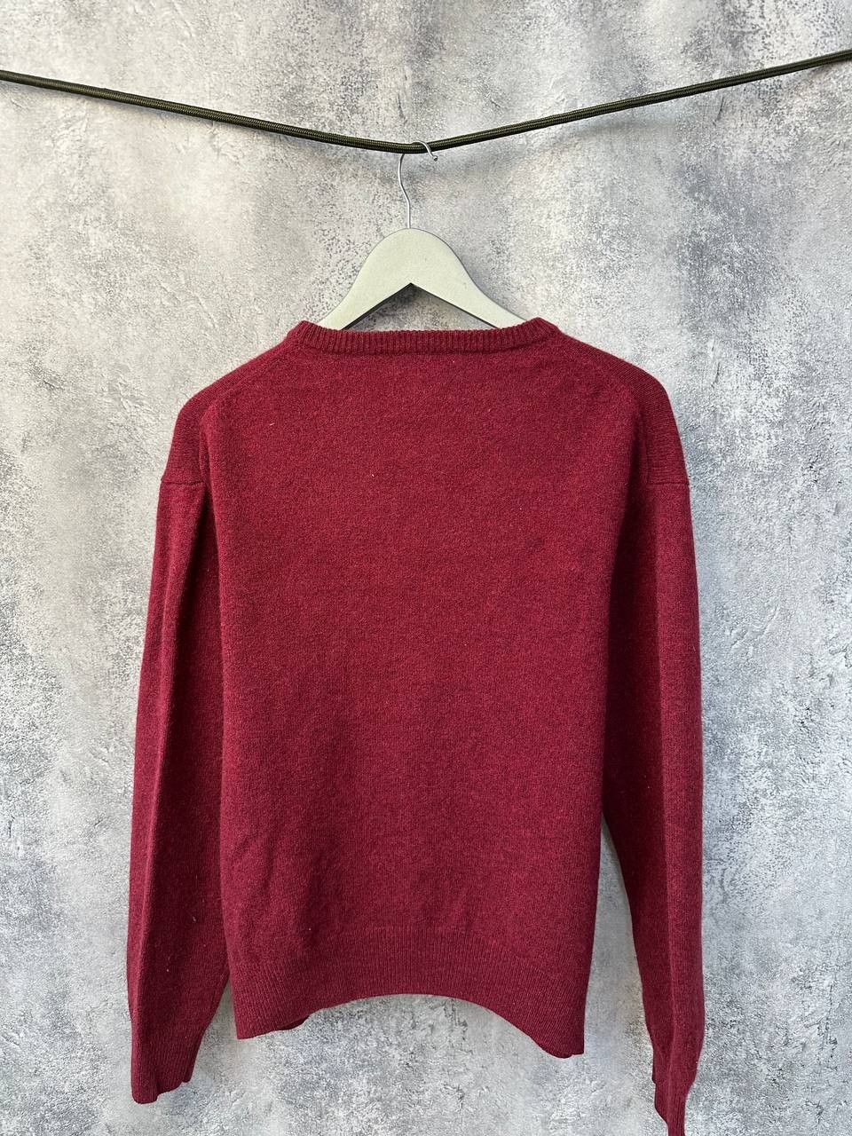 Gant GANT Lambswool Sweater Vintage Crew Neck Burgundy Size US XL / EU 56 / 4 - 3 Thumbnail