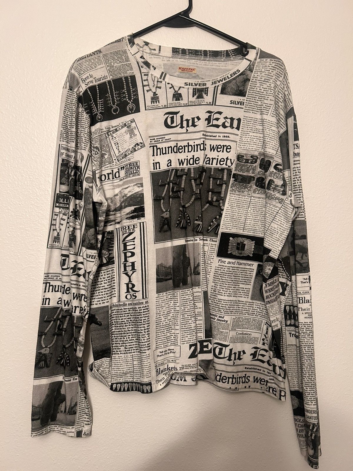 Kapital Kapital Tenjiku Newspaper Long Sleeve Size US M / EU 48-50 / 2 - 1 Thumbnail