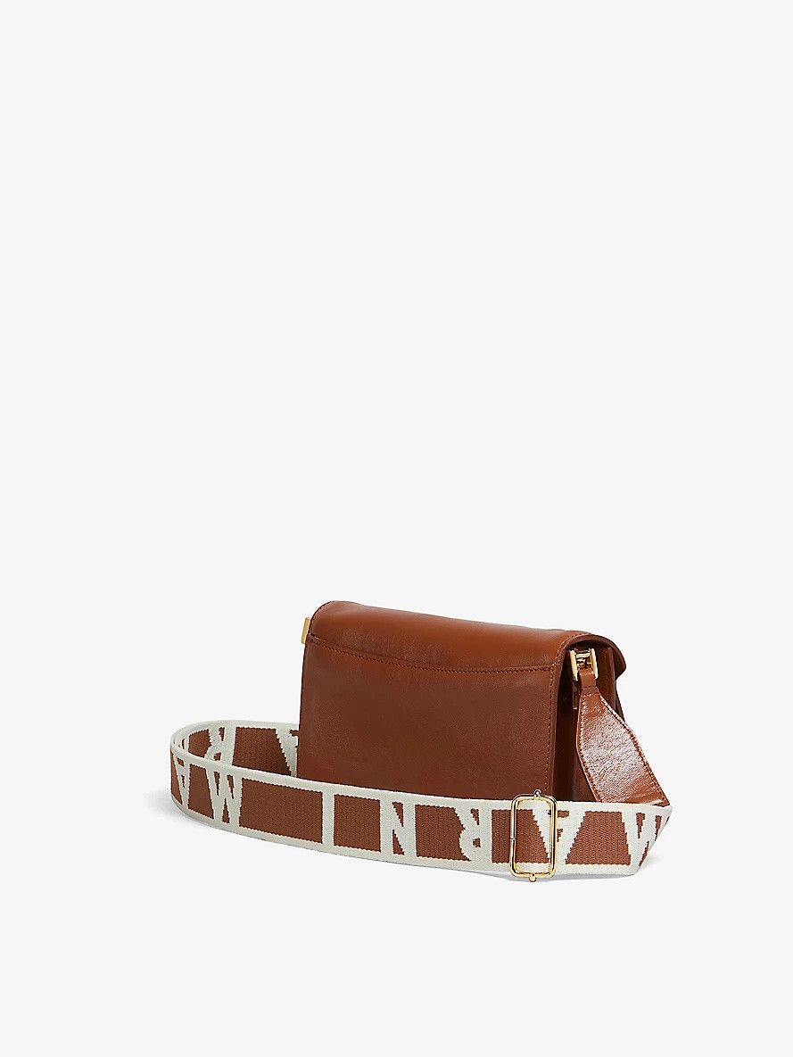 Marni o1f1d3z1125 Size: OS / Trunk Leather Shoulder Bag in Brown Size ONE SIZE - 3 Thumbnail