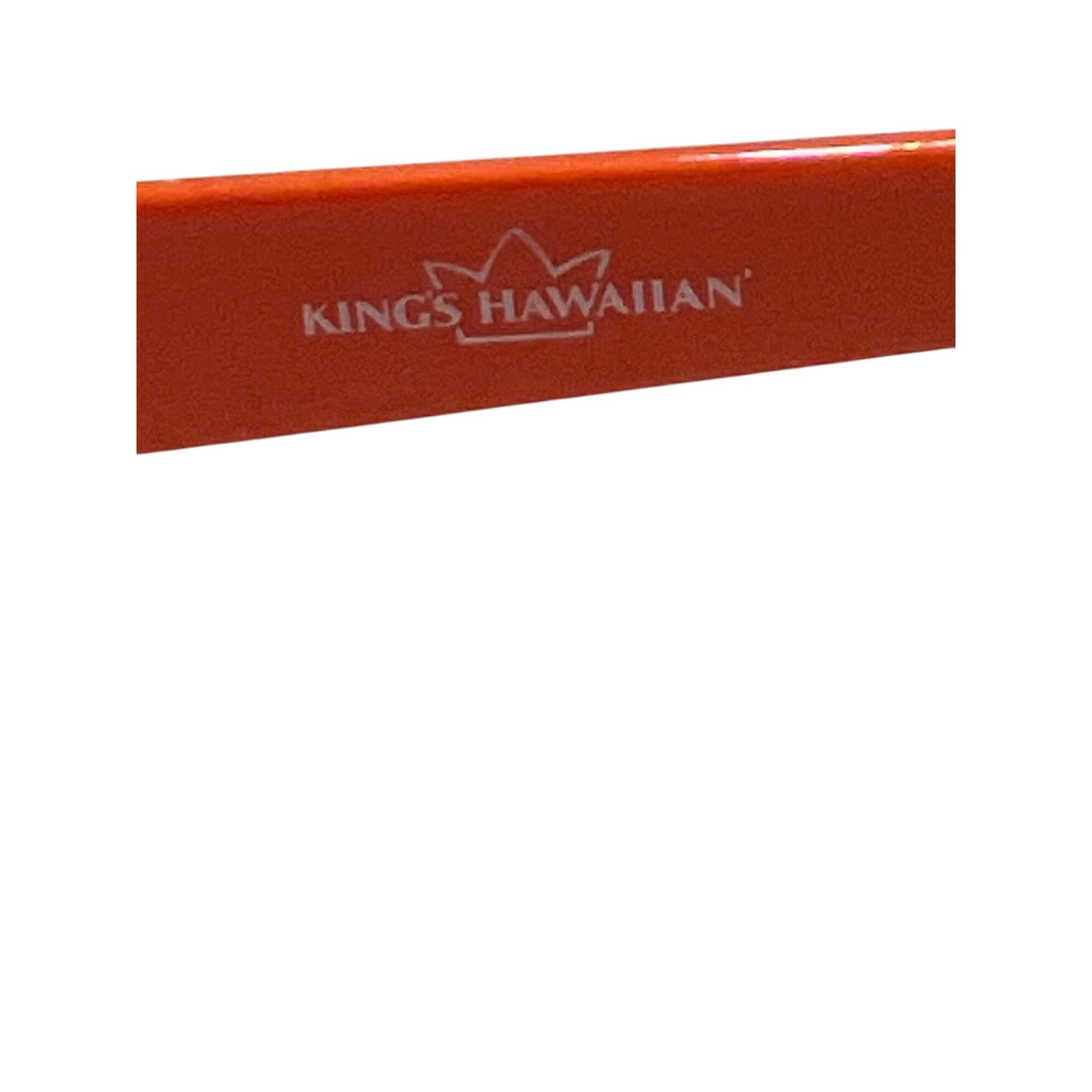Other Kings Hawaiian Orange Sunglasses Dark Lenses Retro Style Adv Size ONE SIZE - 3 Thumbnail